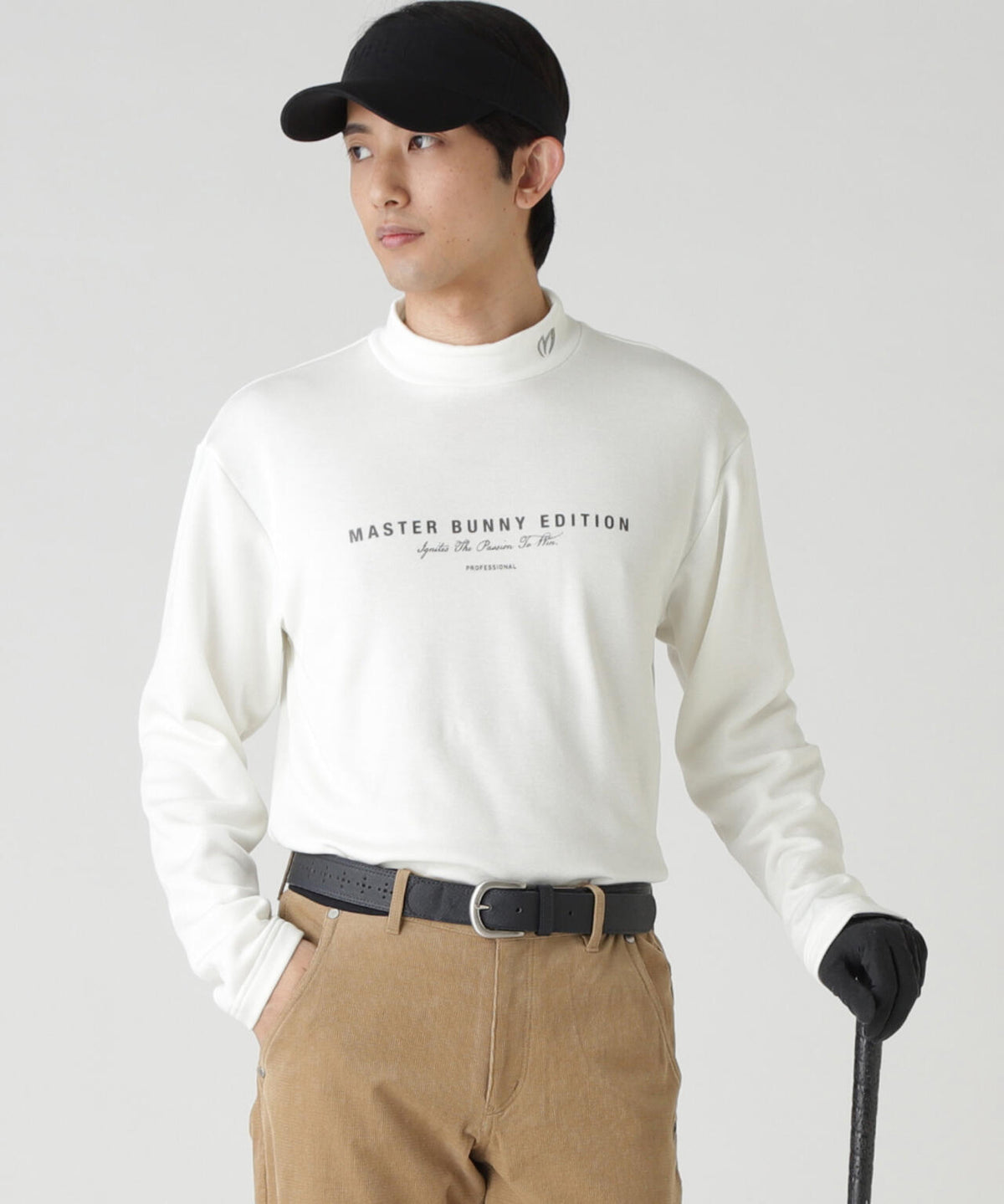 【岩井ツインズコラボカラーあり】スーパーストレッチ裏起毛長袖ハイネックカットソー