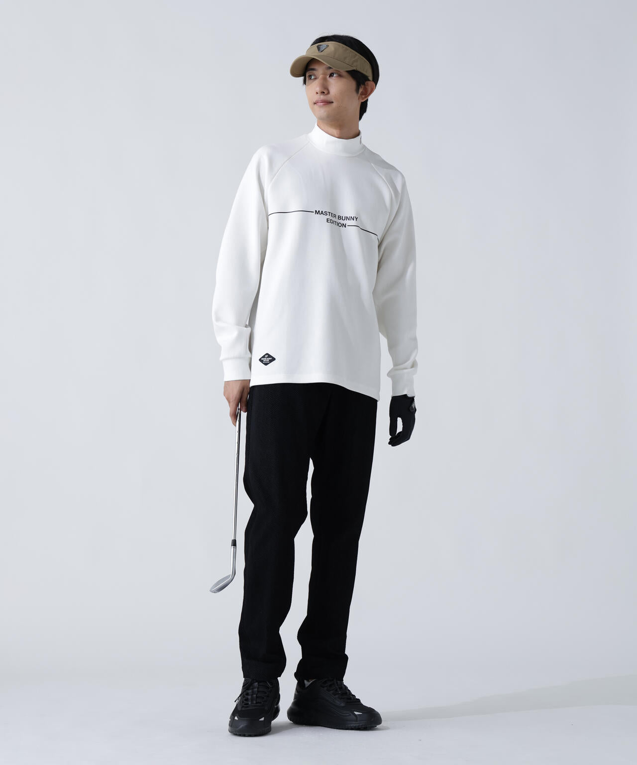 T/Rダンボール長袖ハイネックカットソー