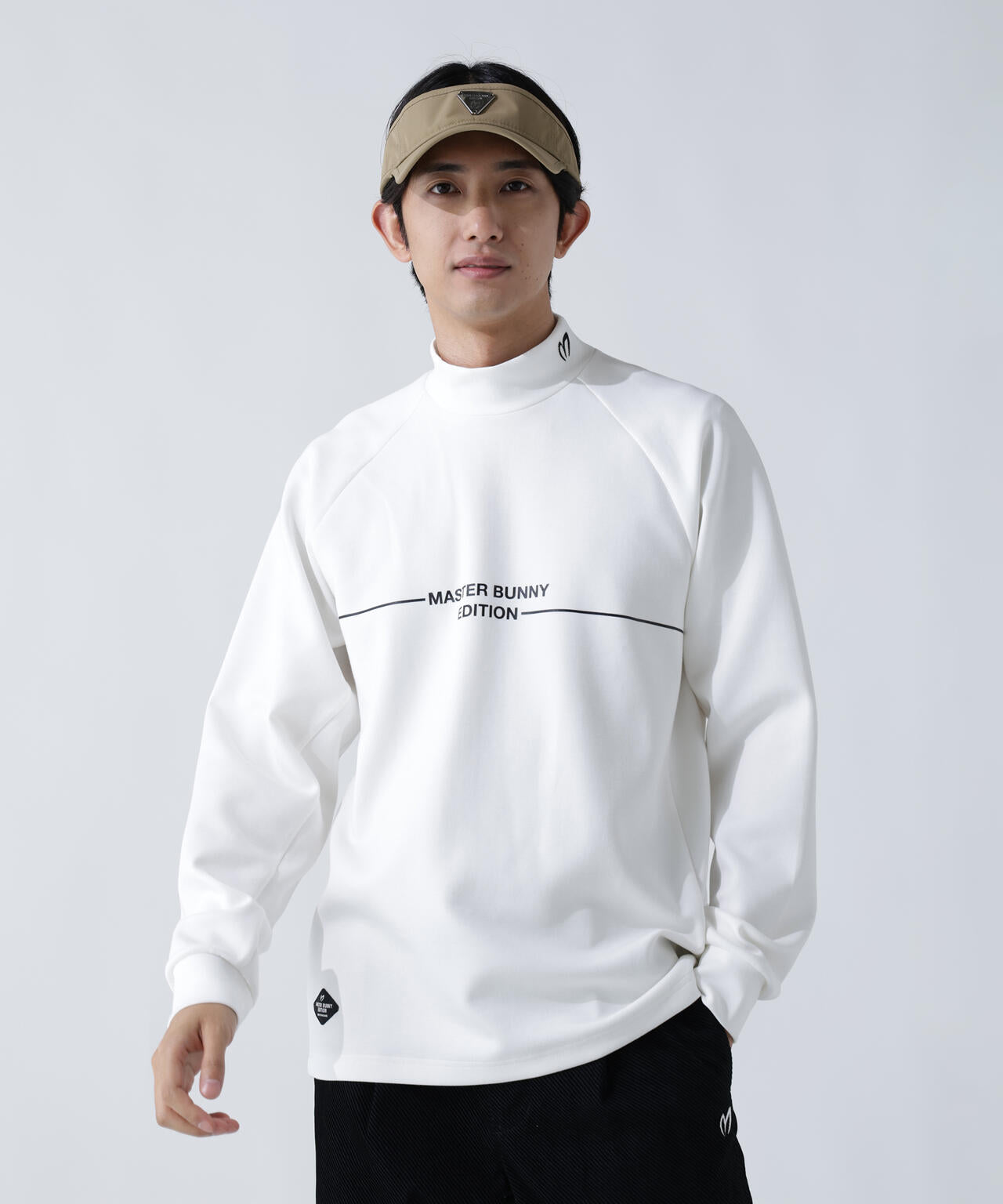 T/Rダンボール長袖ハイネックカットソー