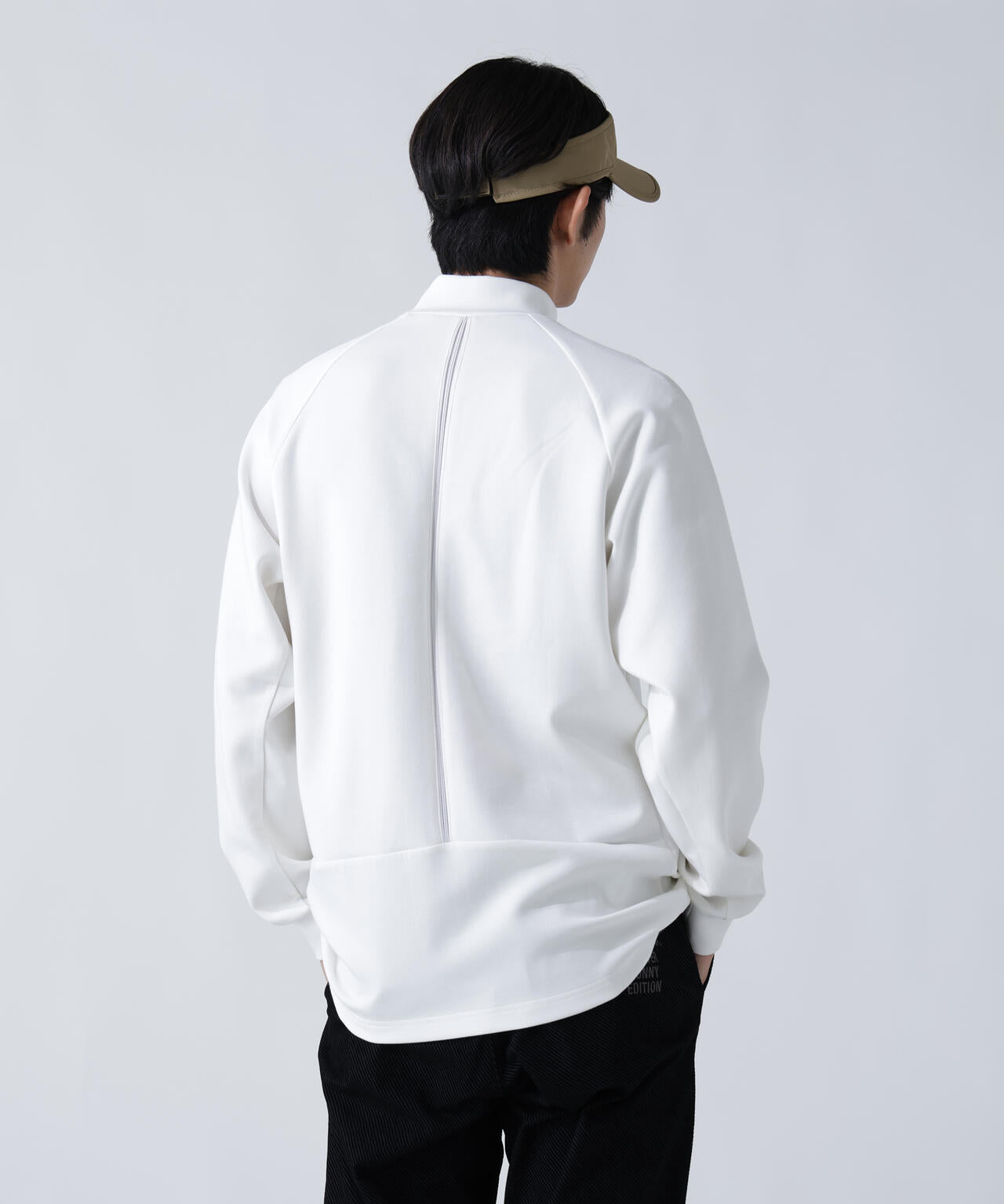 T/Rダンボール長袖ハイネックカットソー