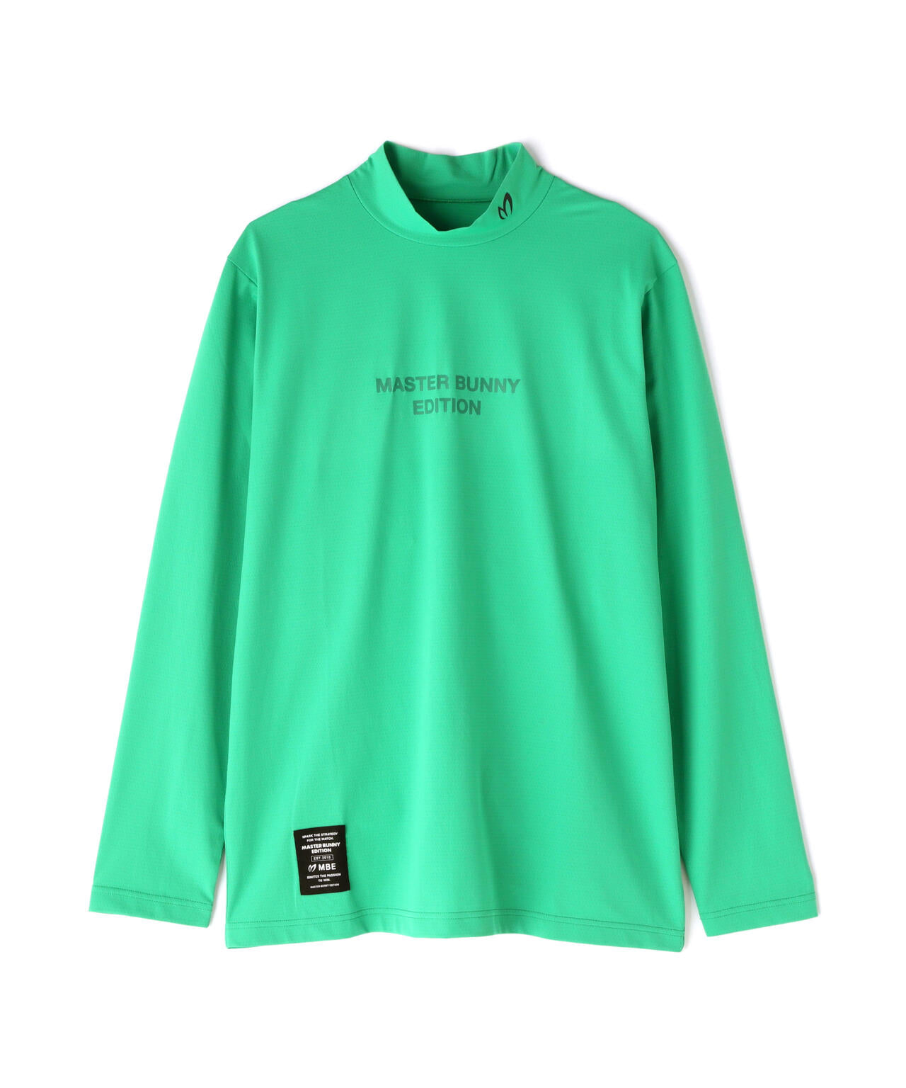 ドット長袖ハイネックカットソー