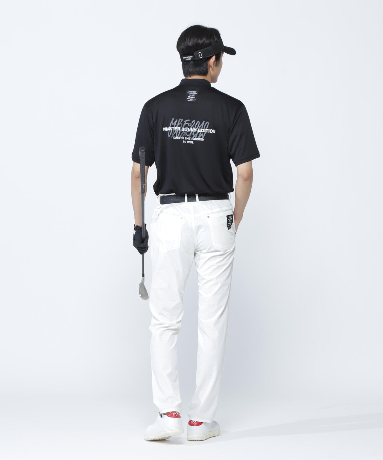 ベアメッシュ半袖モックネックカットソー