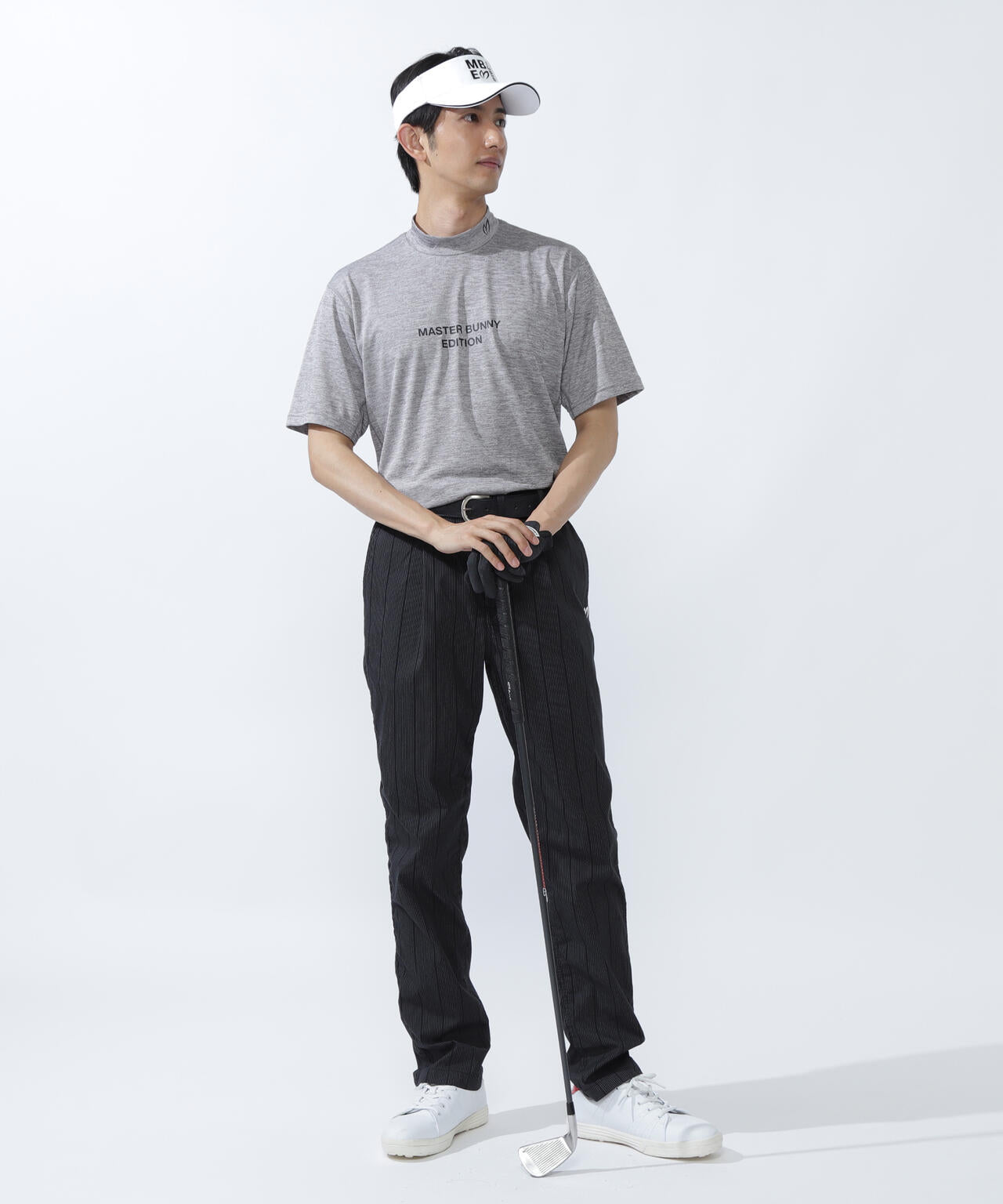 ベアメッシュ半袖モックネックカットソー