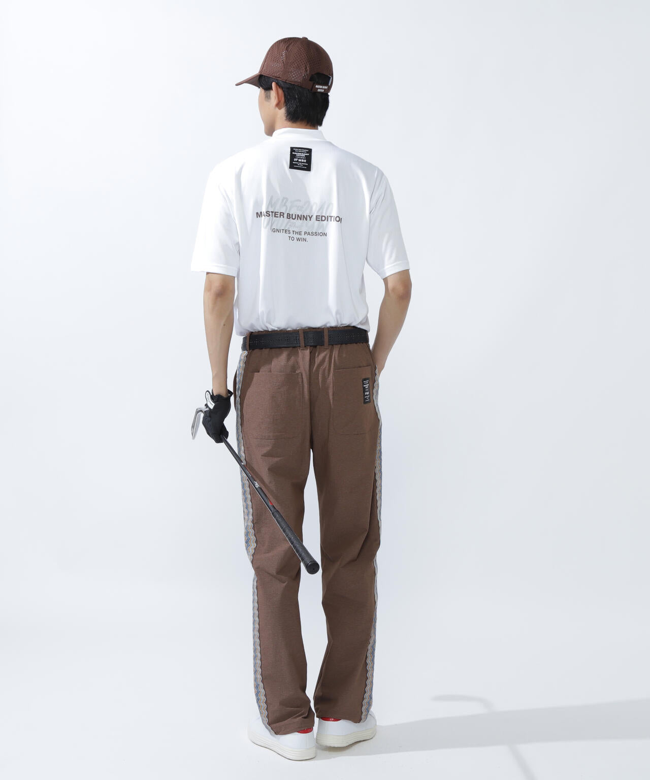 ベアメッシュ半袖モックネックカットソー