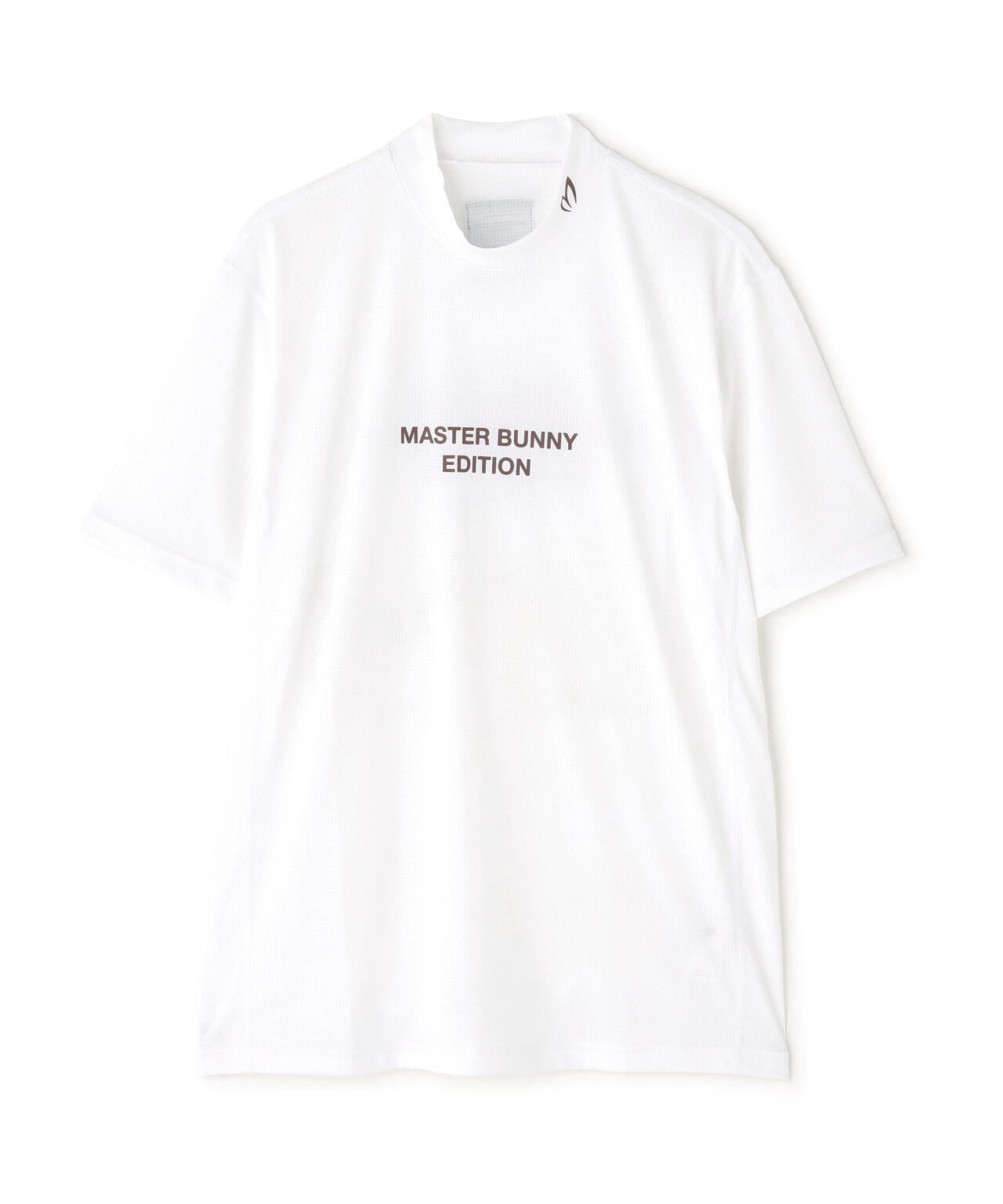 ベアメッシュ半袖モックネックカットソー