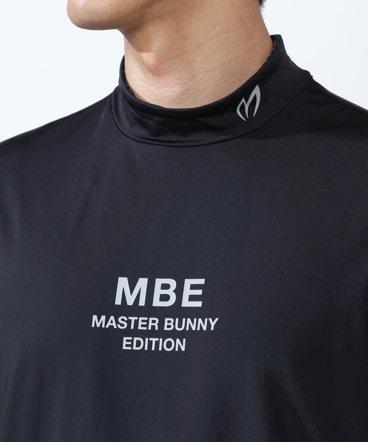 クロスミントサークルジャガード半袖ハイネックカットソー