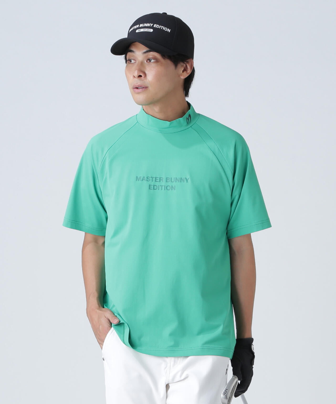 半袖ハイネックカットソー