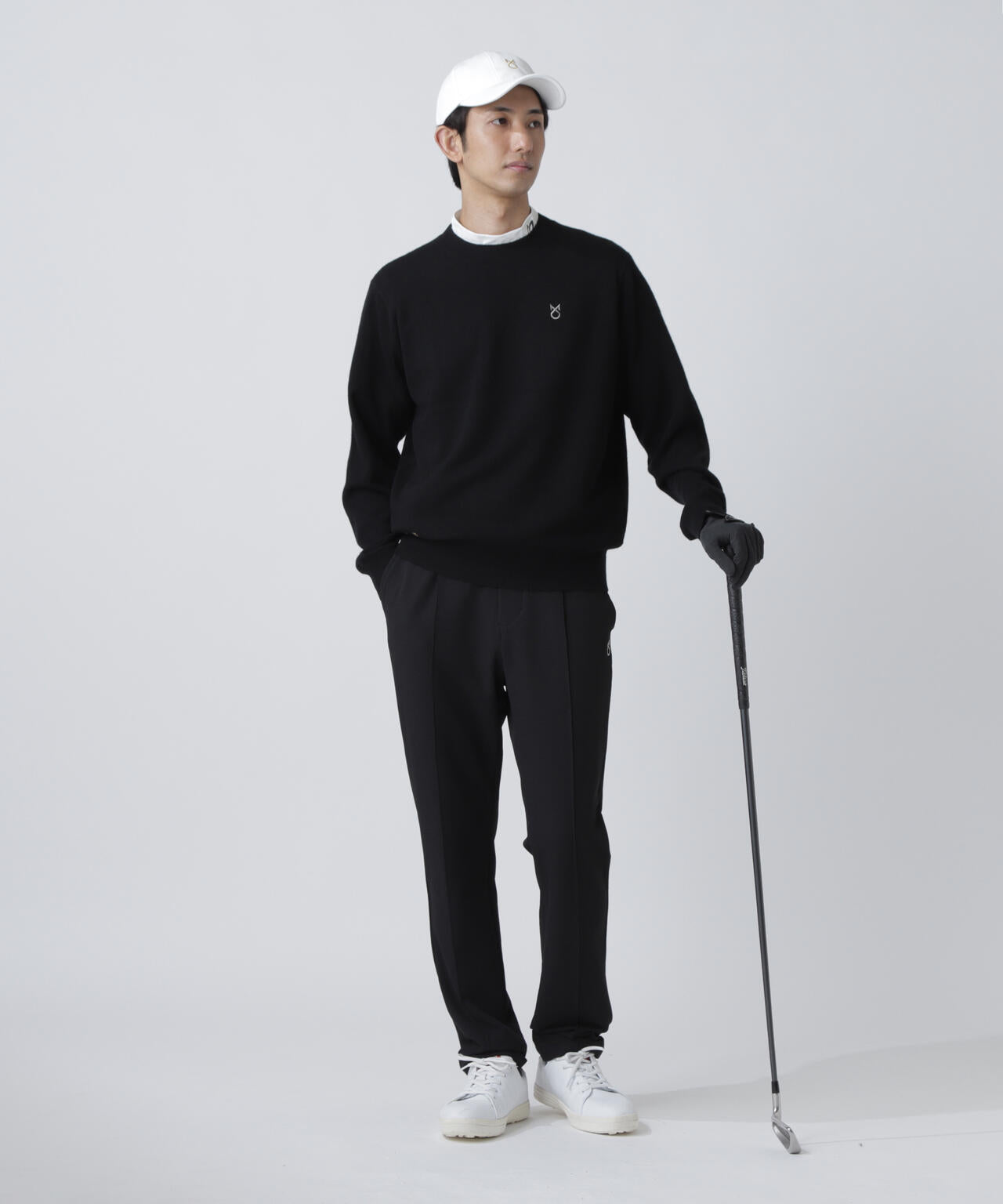 【上田桃子プロコラボカラーあり】カシミヤクルーネックニットプルオーバー