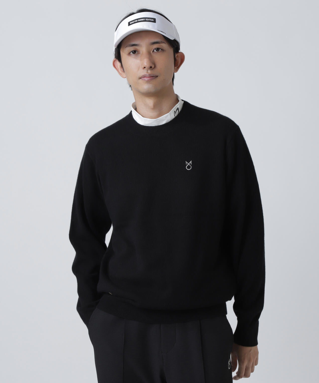 【上田桃子プロコラボカラーあり】カシミヤクルーネックニットプルオーバー