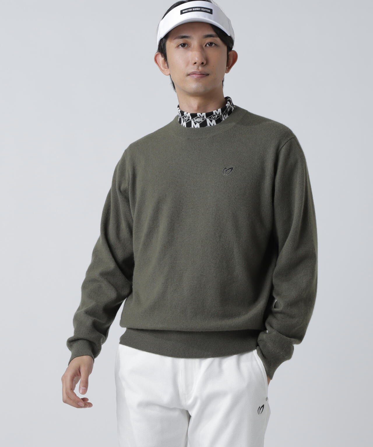 【上田桃子プロコラボカラーあり】カシミヤクルーネックニットプルオーバー