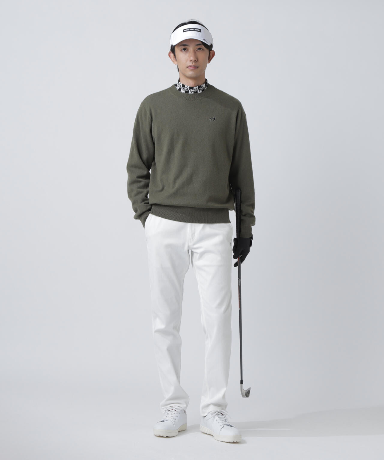 【上田桃子プロコラボカラーあり】カシミヤクルーネックニットプルオーバー