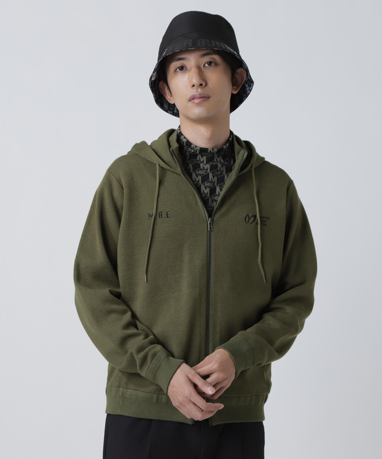 Regentフルジップニットフーディ