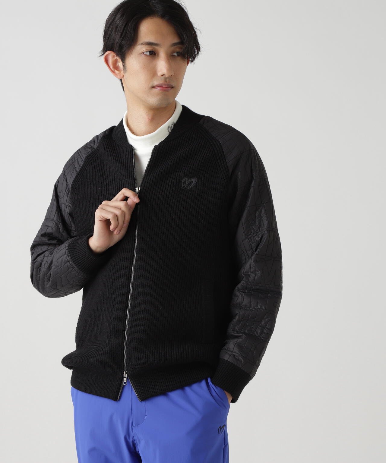 ニットジップブルゾン