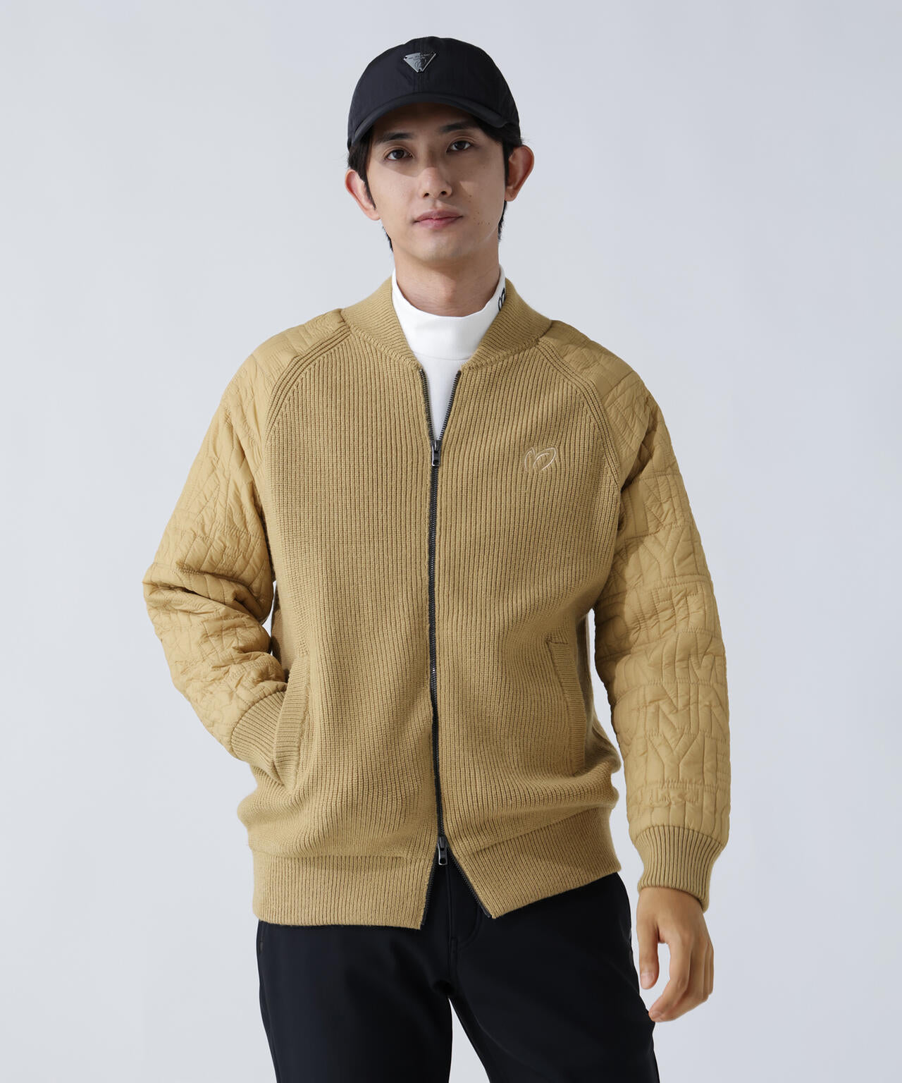 ニットジップブルゾン