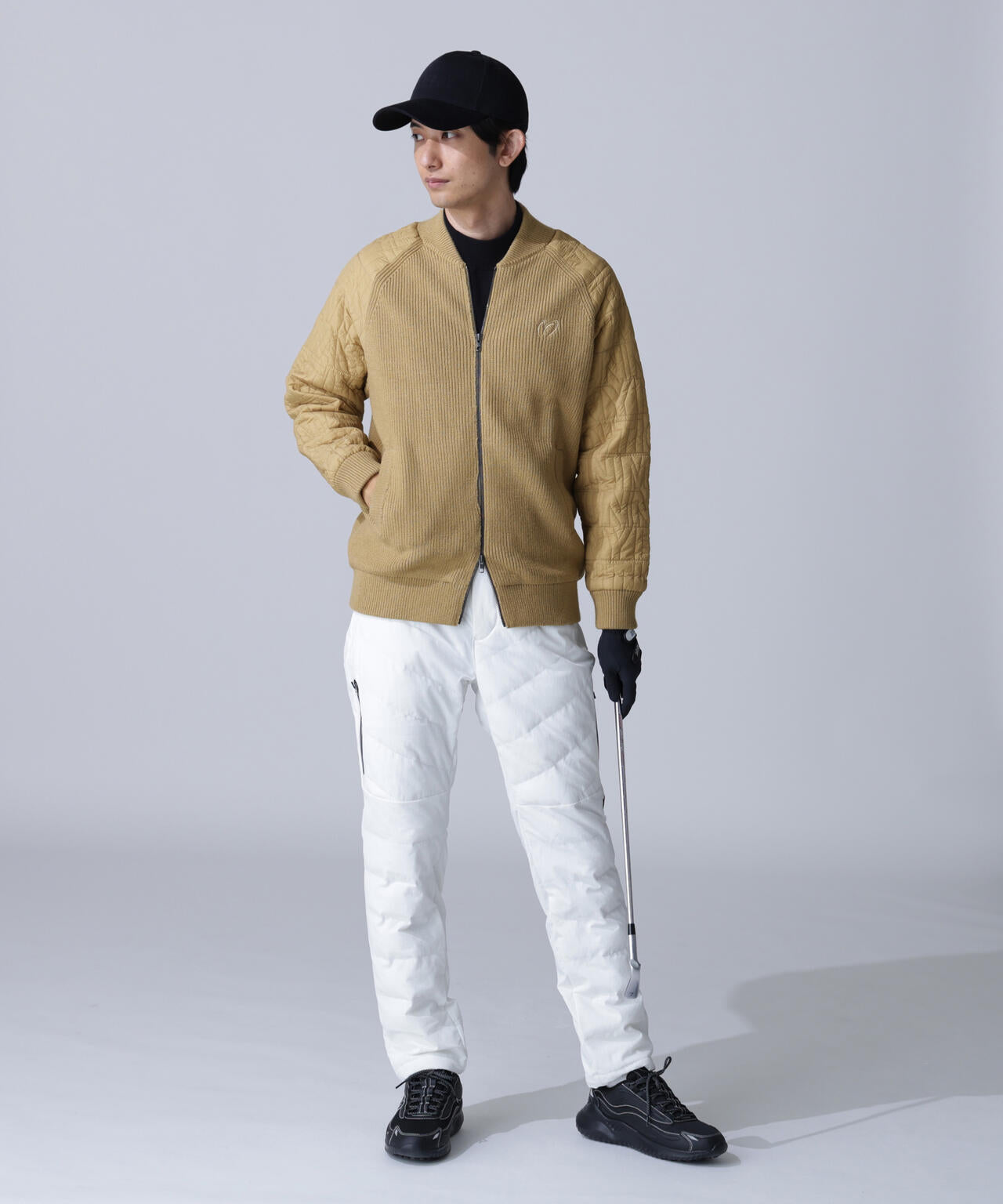 ニットジップブルゾン