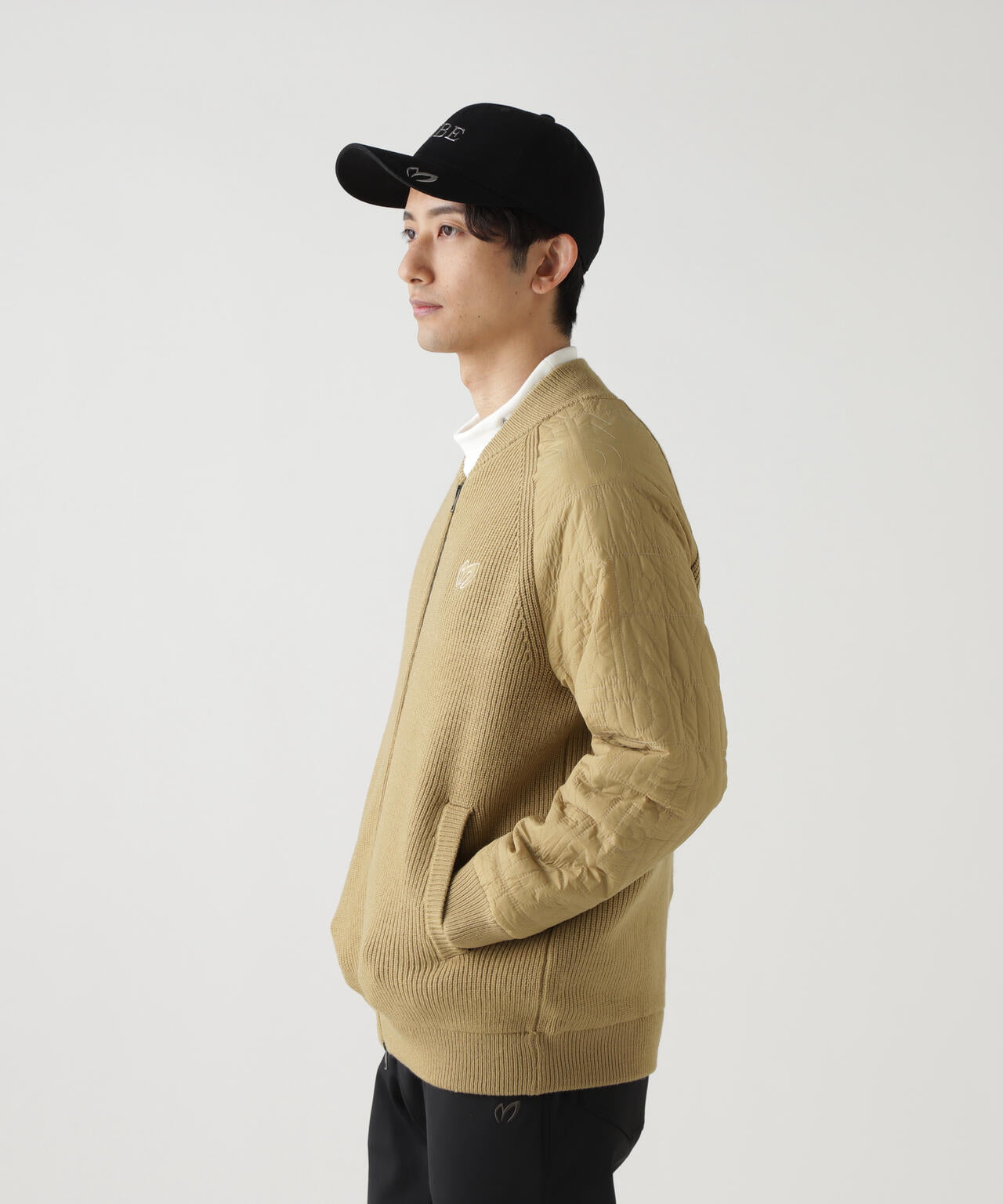 ニットジップブルゾン