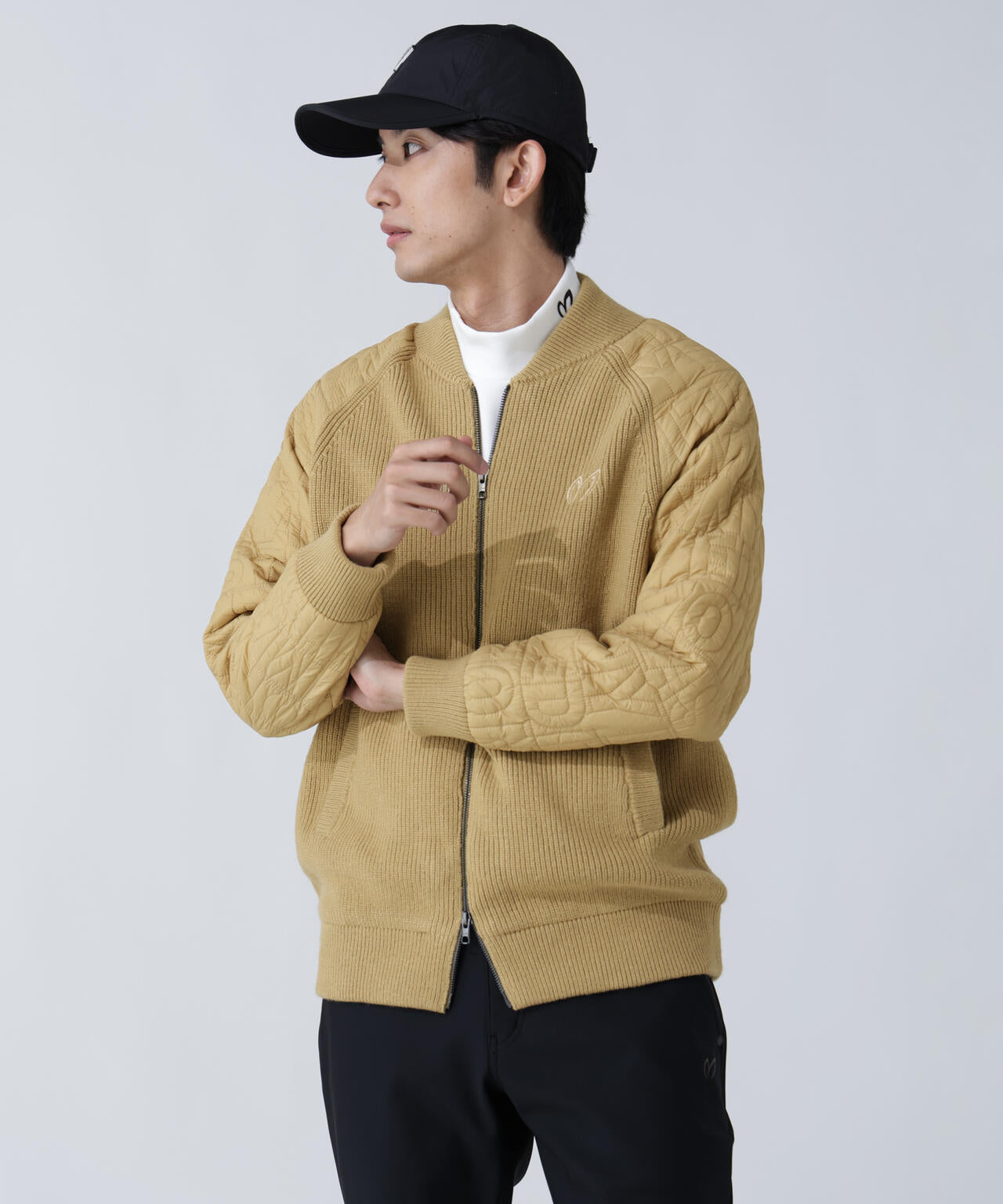 ニットジップブルゾン