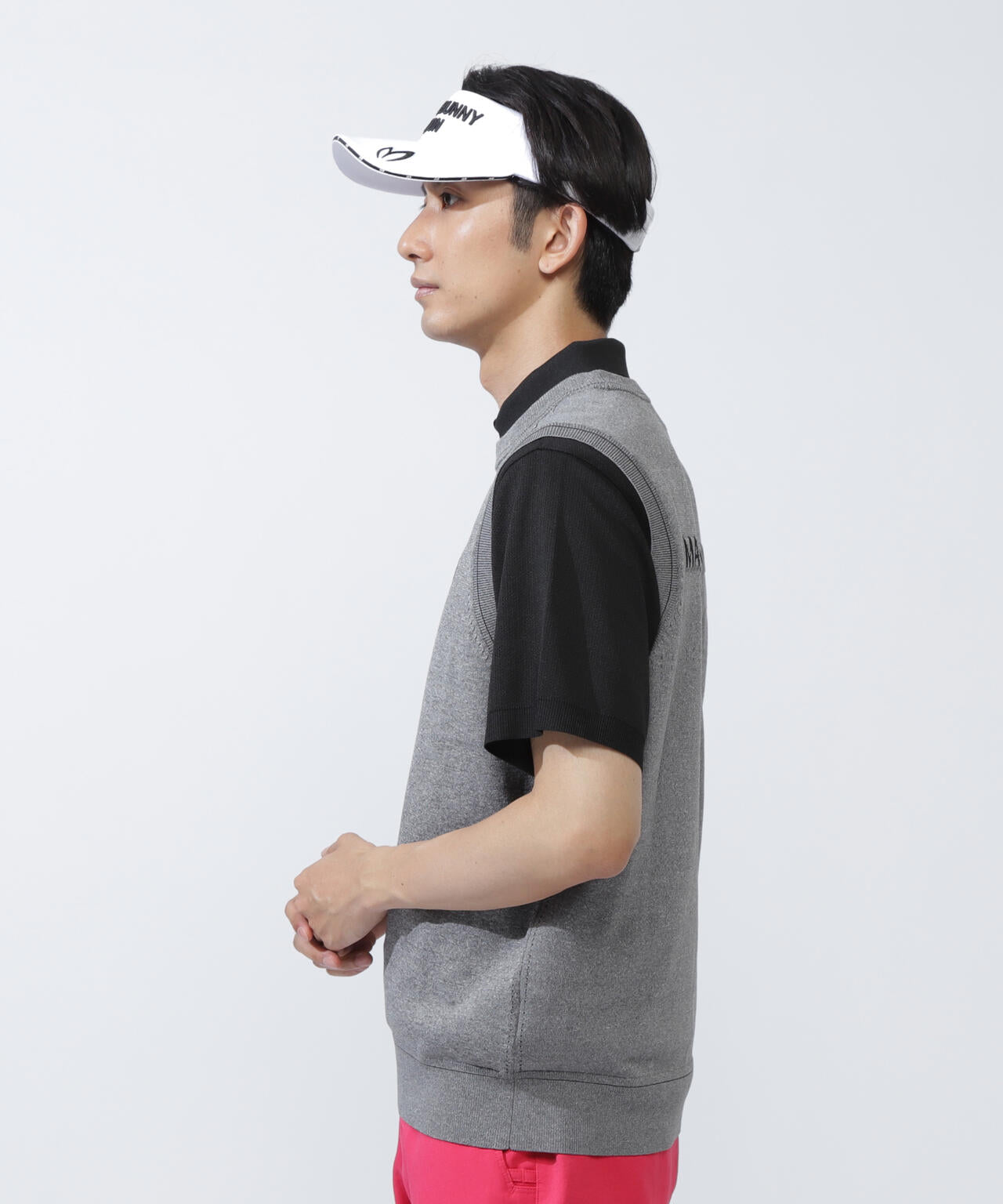 クルーネックニットベスト