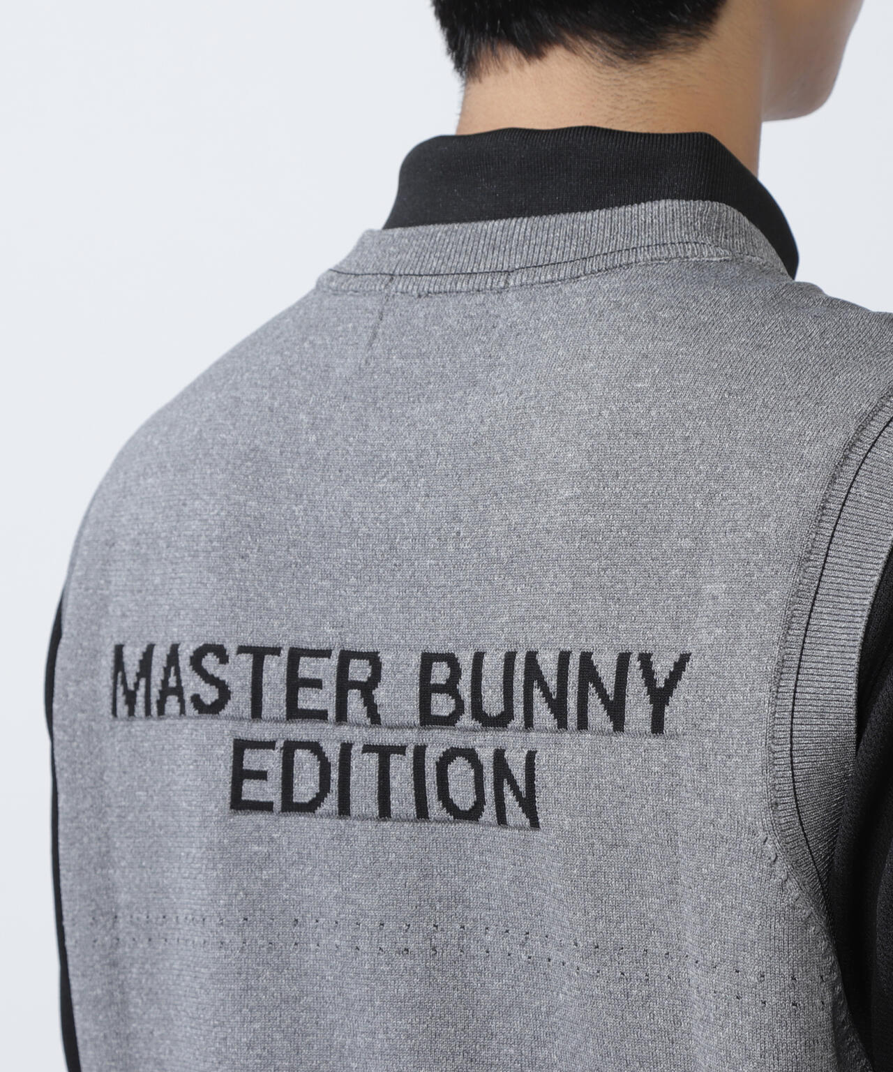 クルーネックニットベスト