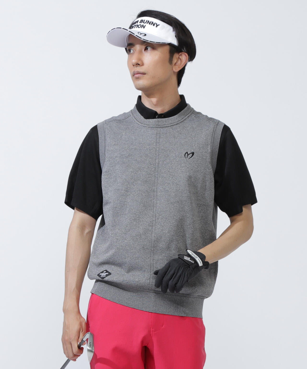 クルーネックニットベスト