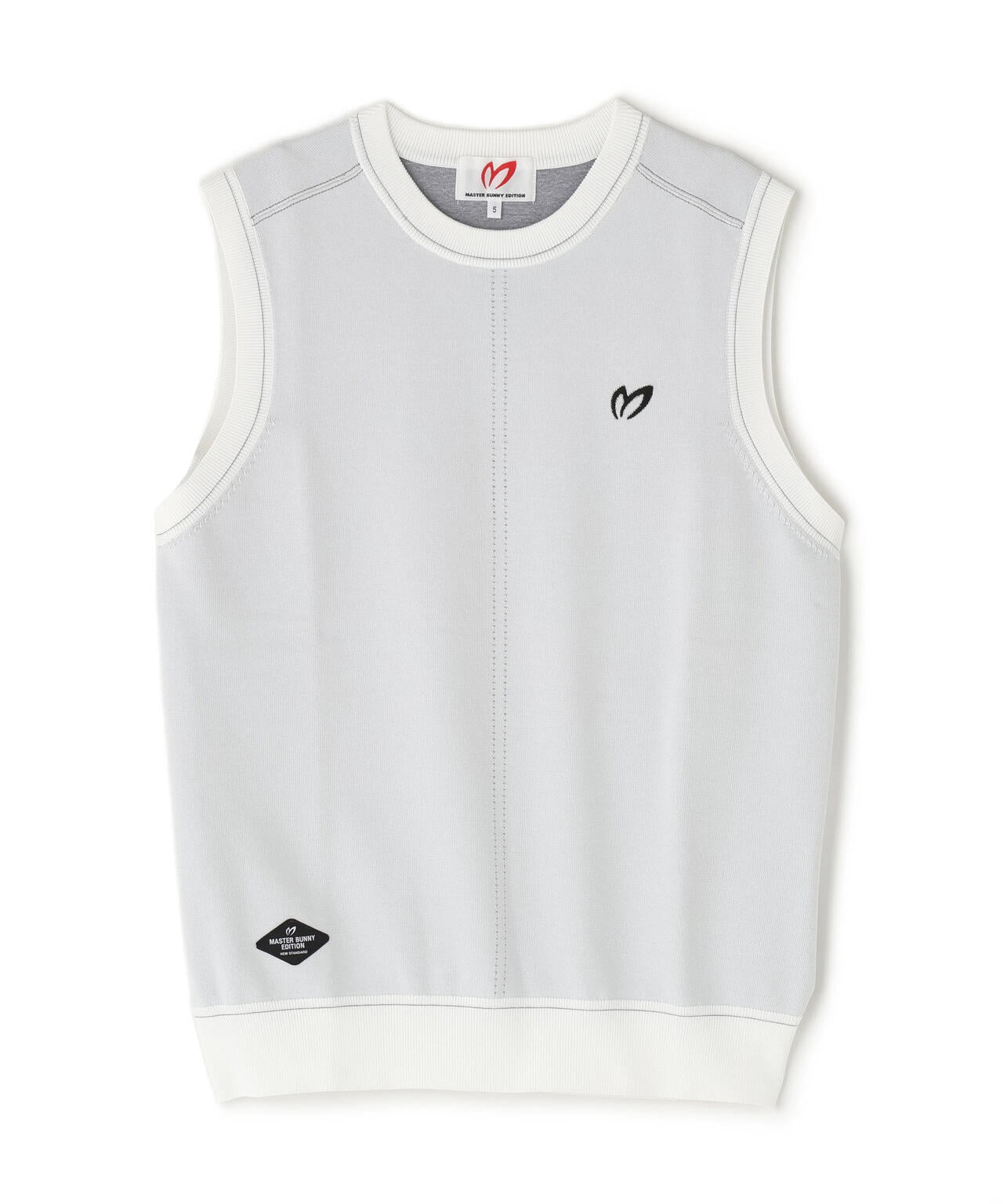 クルーネックニットベスト