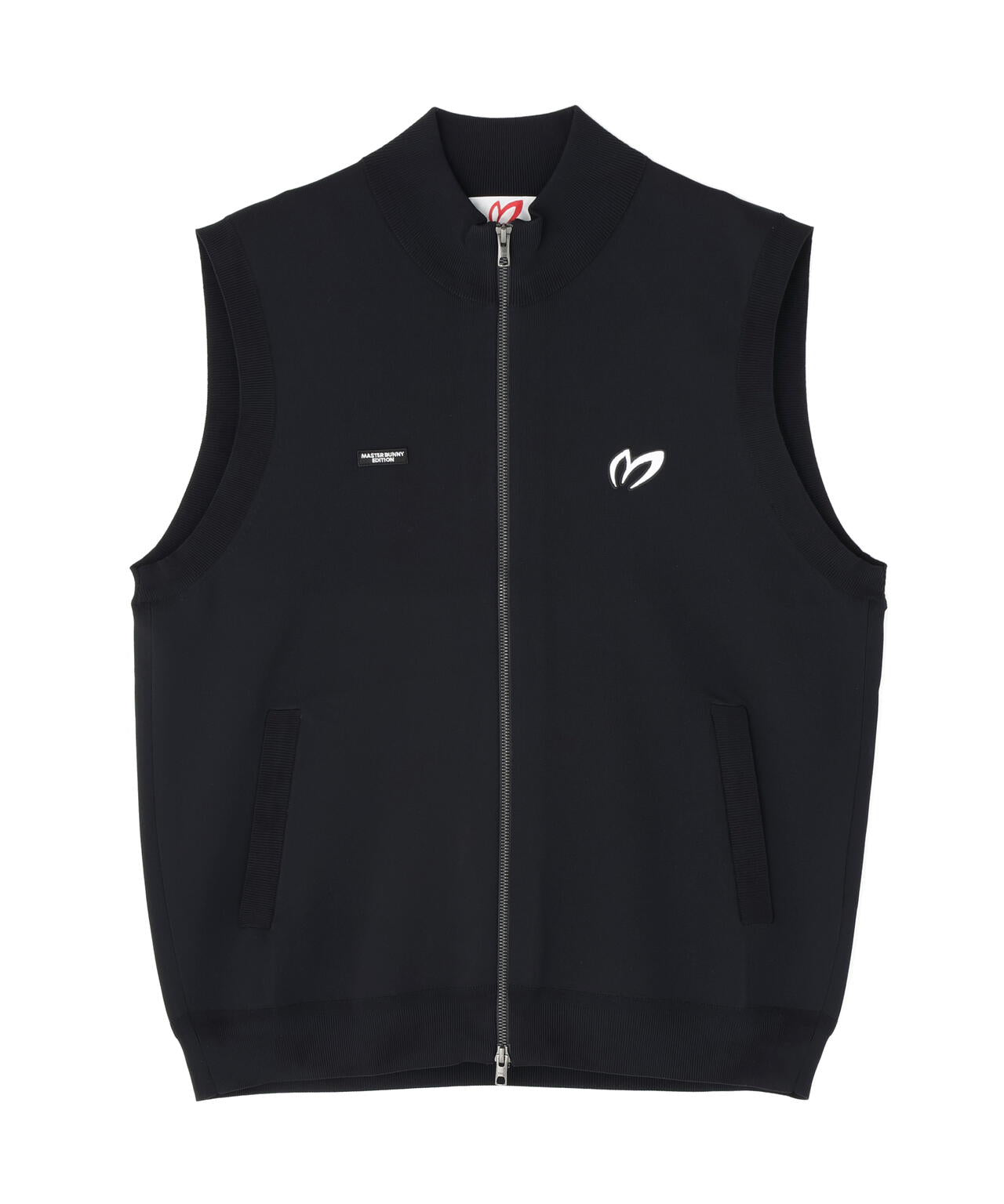 フルジップアップニットベスト