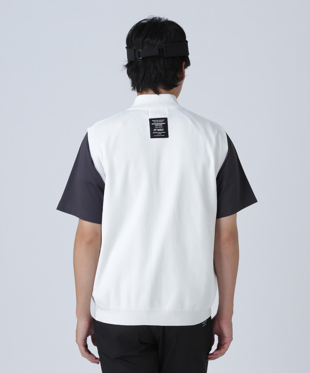 フルジップアップニットベスト