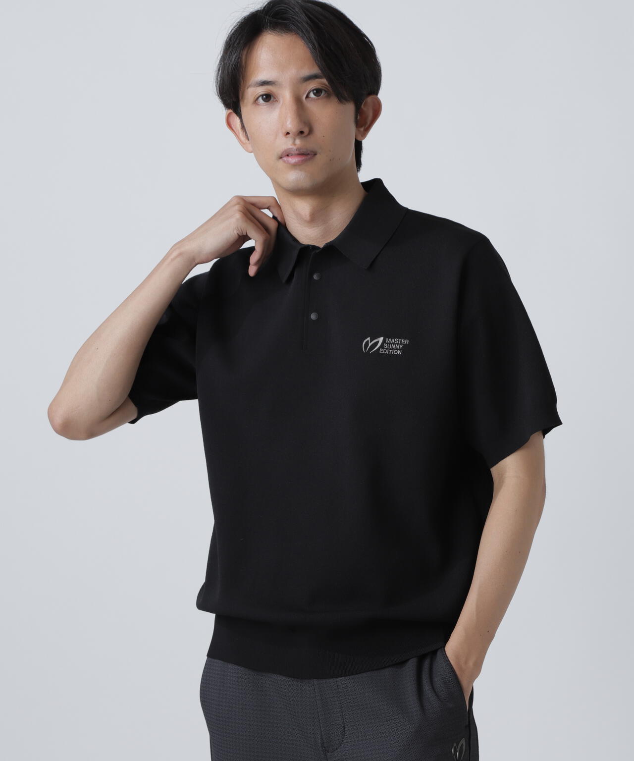 Regent半袖ニットポロプルオーバー