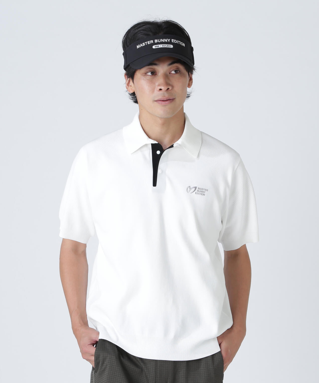 Regent半袖ニットポロプルオーバー