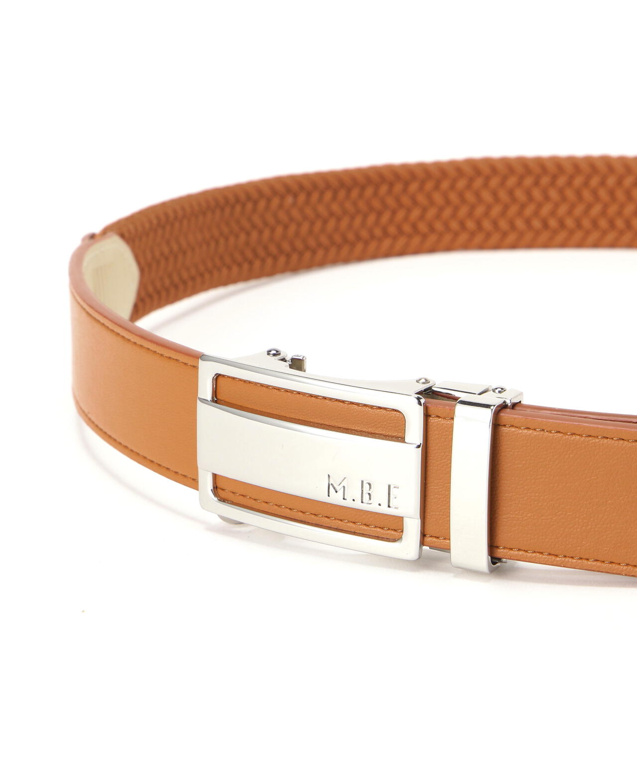 スライドバックル編み込みベルト (UNISEX)