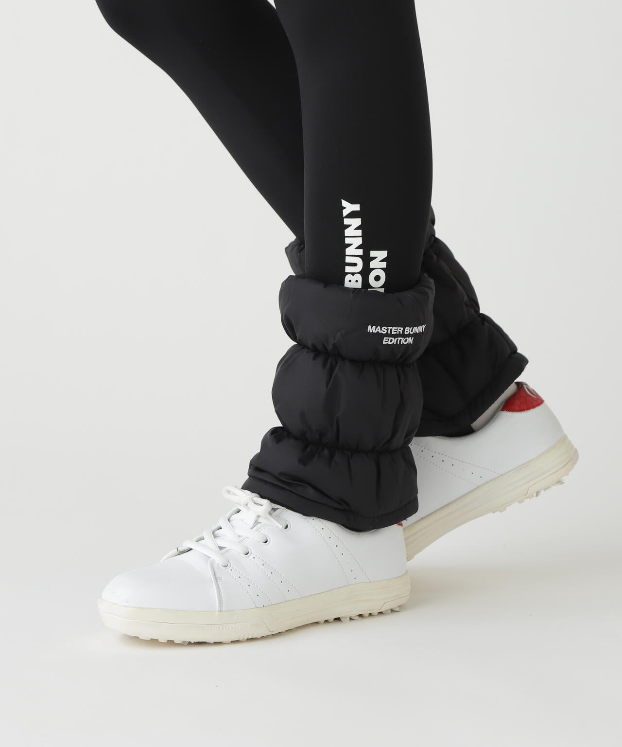 マスターバニー リバーシブル レッグウォーマー 裏ボア ブラック ショートレッグウォーマー (UNISEX) | MASTER BUNNY EDITION（マスター