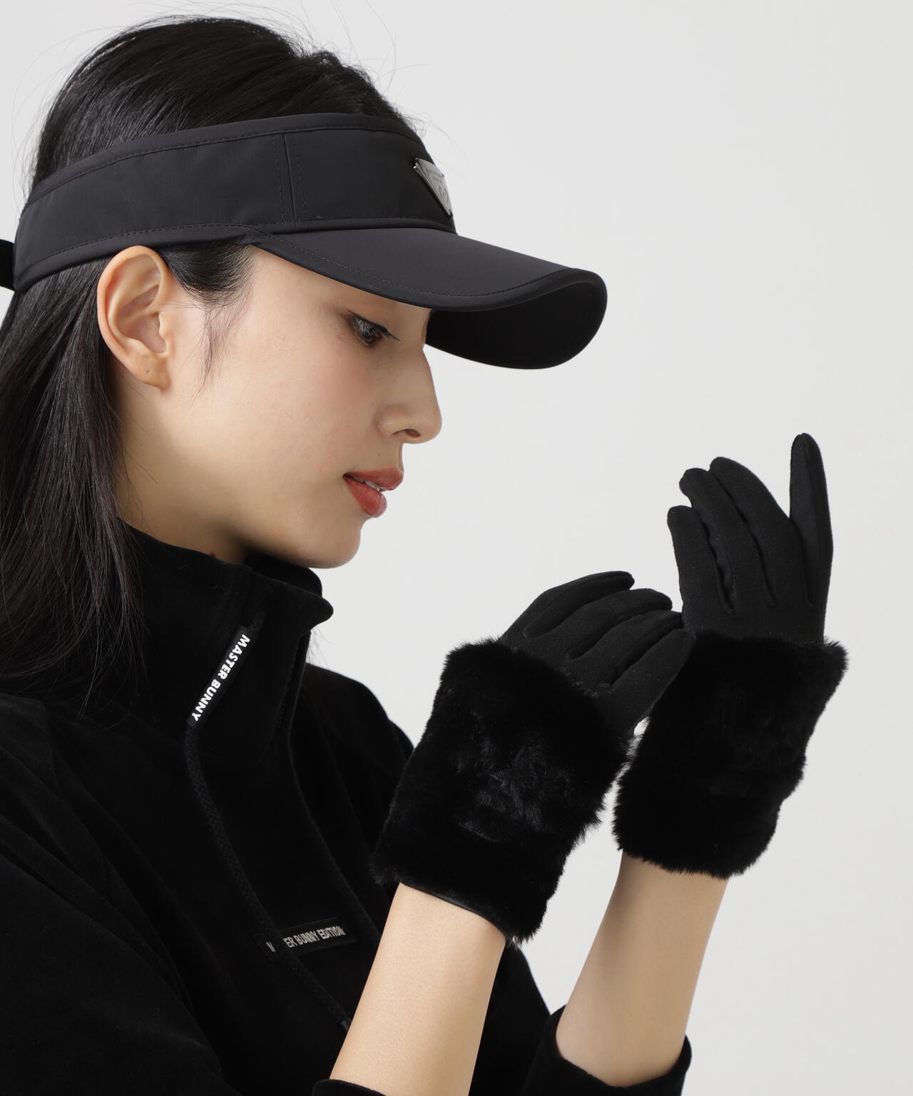 フェイクファーグローブ (両手用) (LADIES)