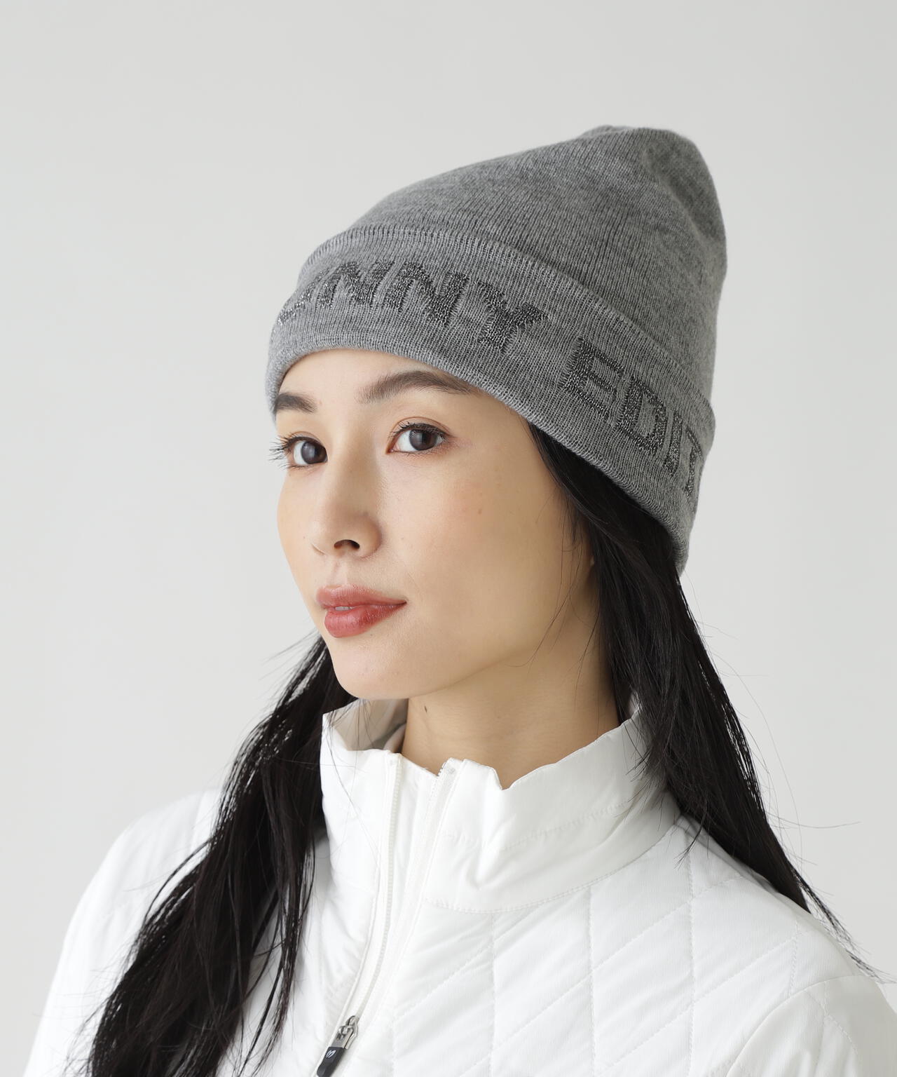 ロゴジャガードニットキャップ (UNISEX)