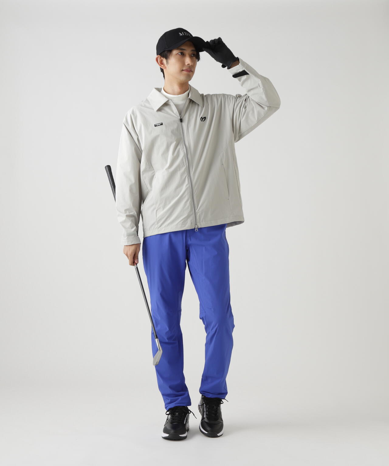 カジナイロンストレッチジップジャケット