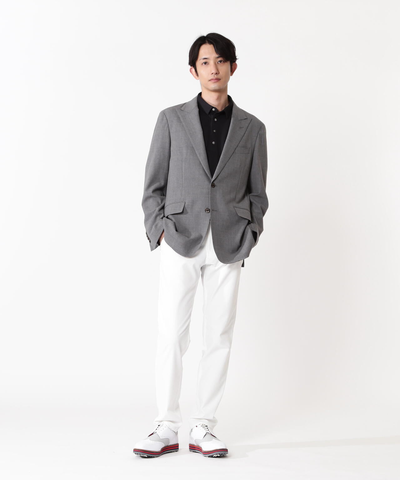 H:182cm/C:93/W:77/H:91 着用サイズ:5