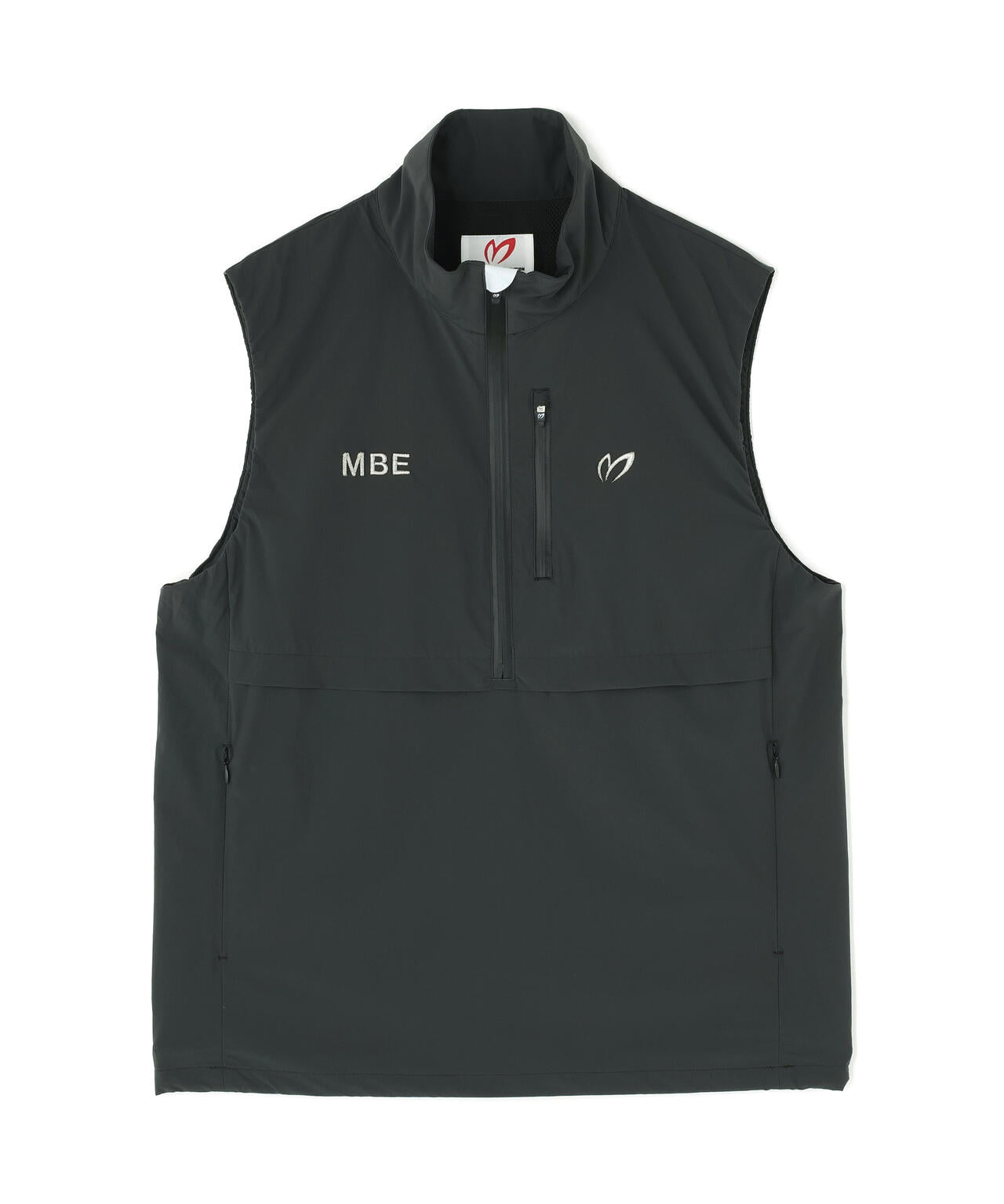 カジナイロンストレッチハーフジップアップベスト