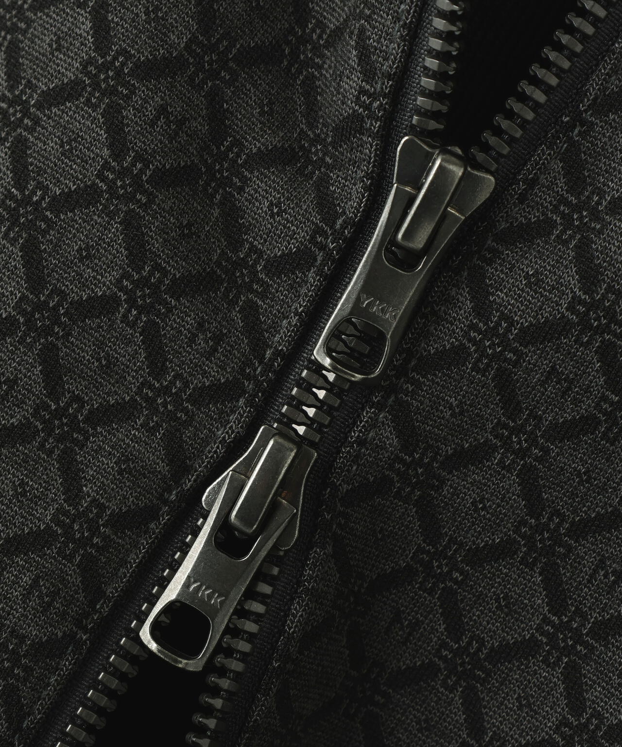 小紋ジャガードジップアップカットブルゾン