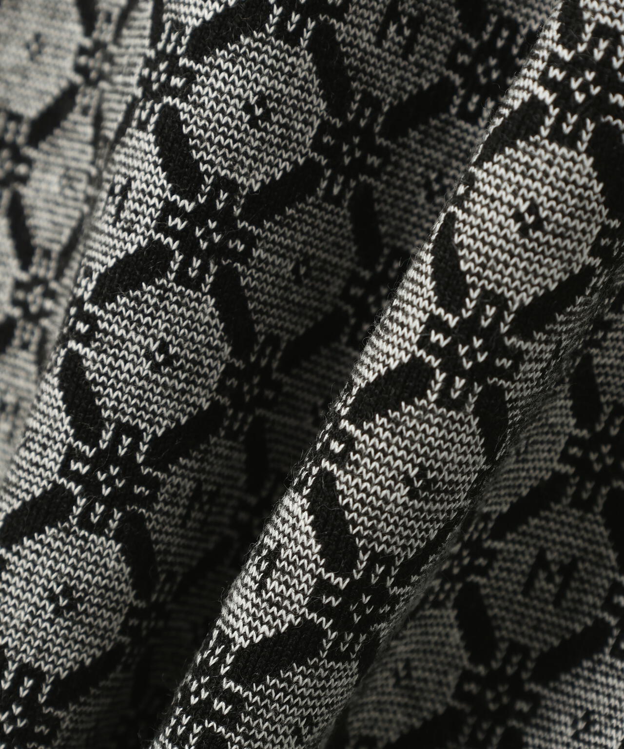 小紋ジャガードジップアップカットブルゾン