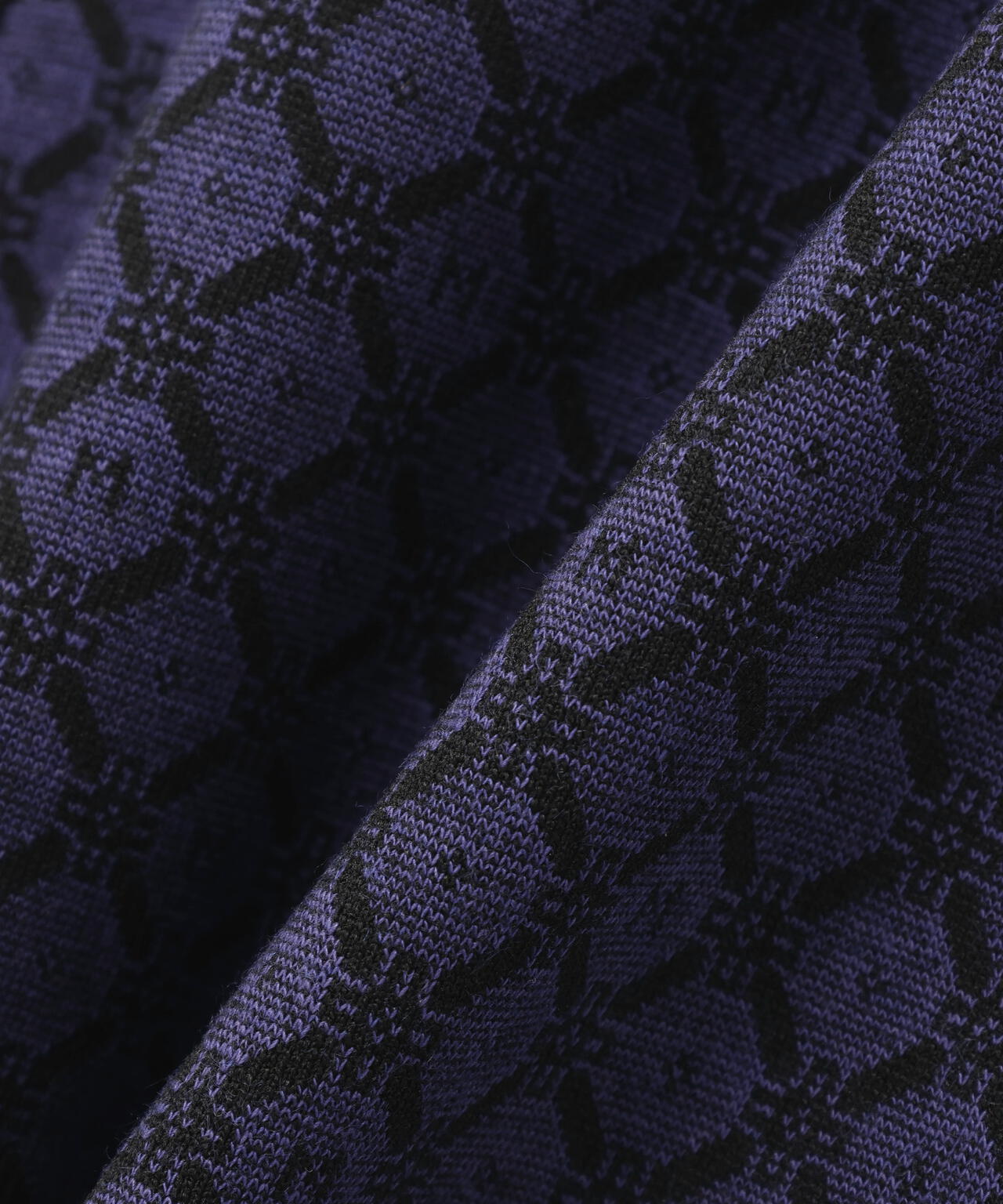 小紋ジャガードジップアップカットブルゾン