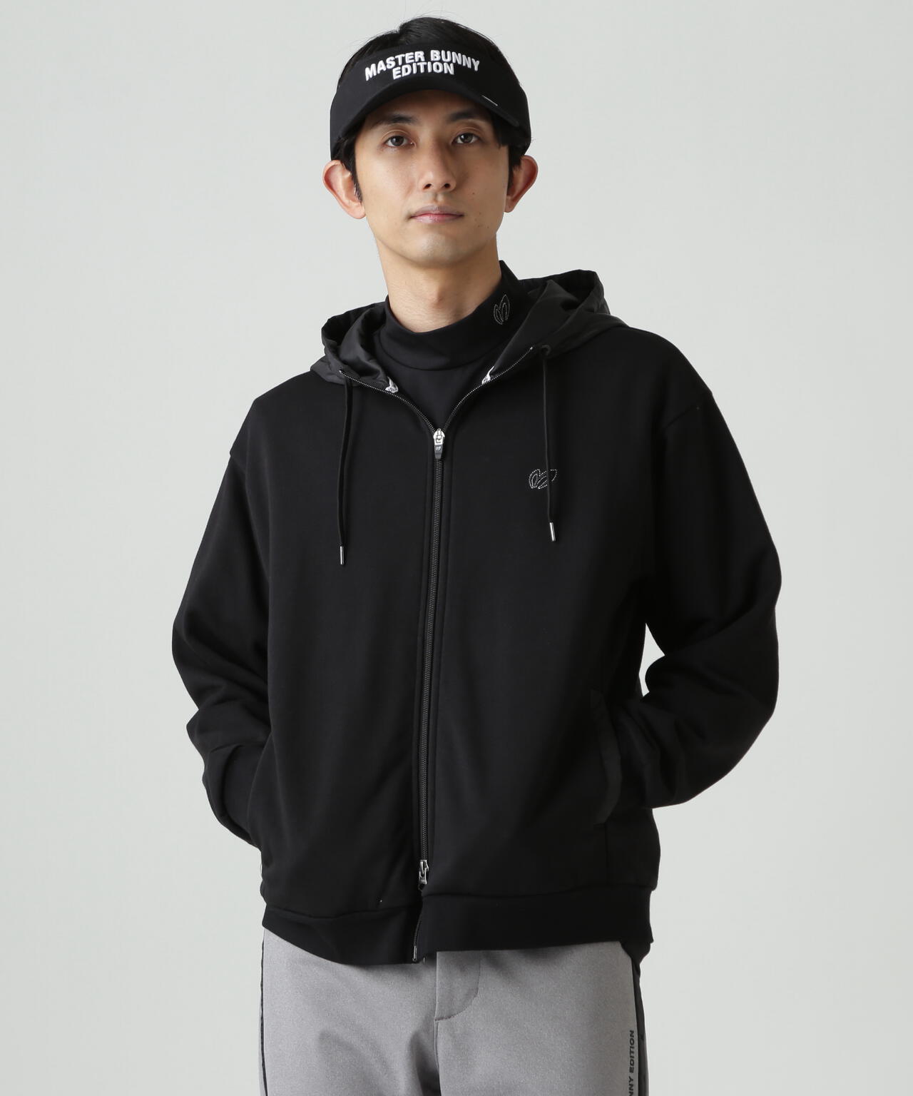 T/Cベア裏毛ジップアップフーディジャケット