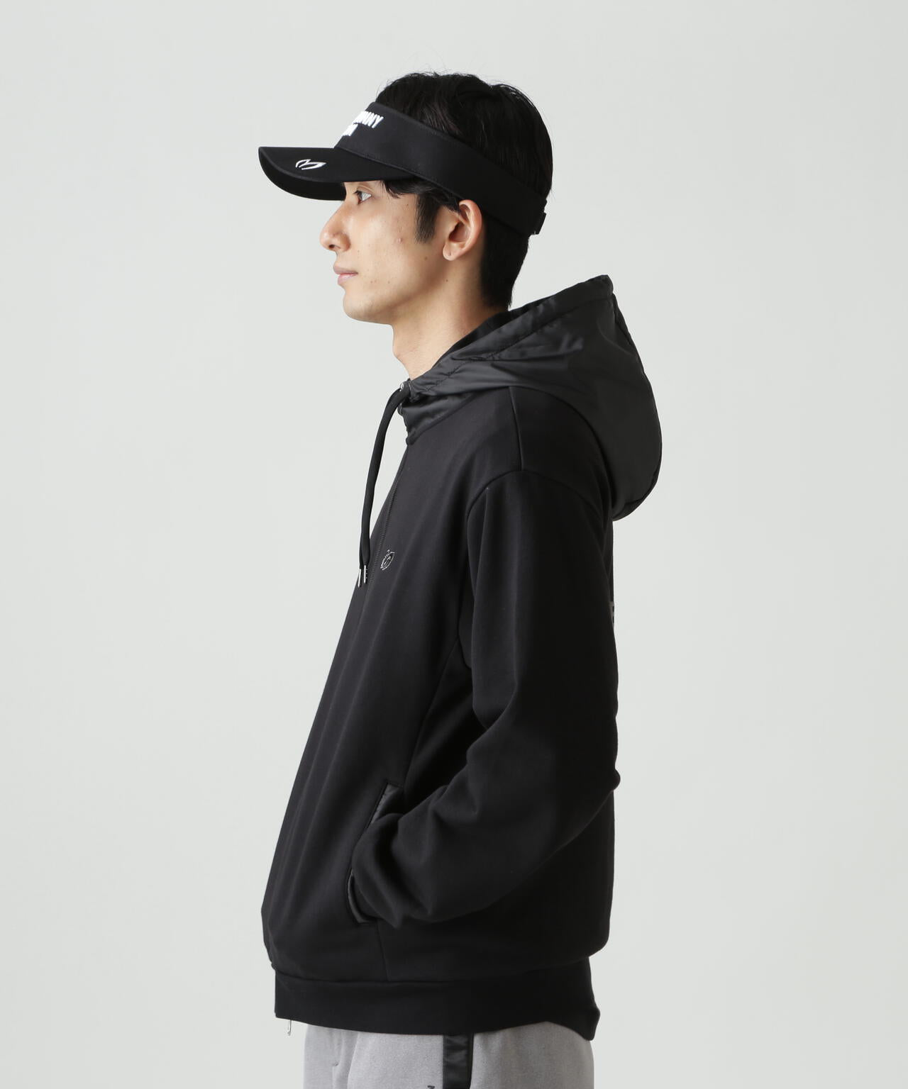 T/Cベア裏毛ジップアップフーディジャケット