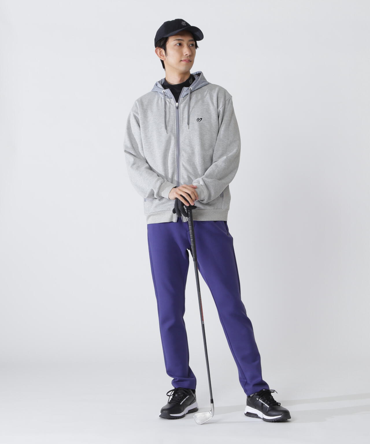 T/Cベア裏毛ジップアップフーディジャケット