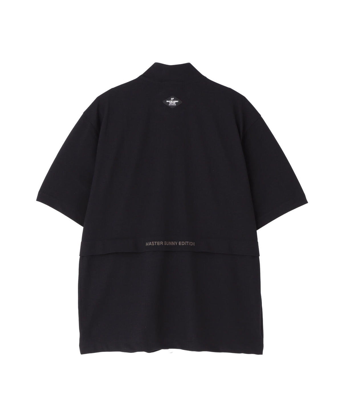 ポリエステルニットドビー半袖フルジップカットソー