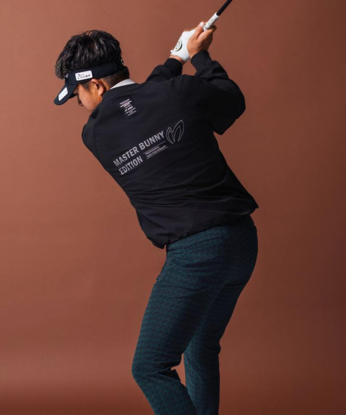 ポリストレッチクルーネックプルオーバー <無地> (MENS)