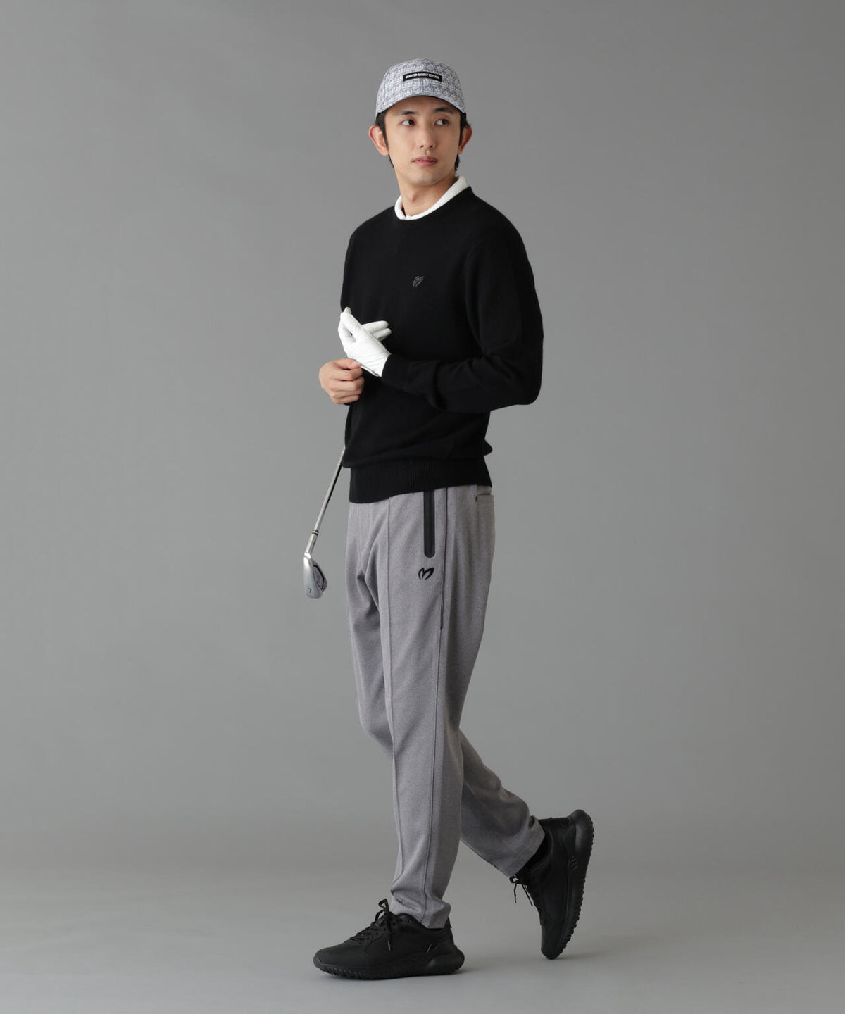 ウールライク接結へリンボンパンツ (MENS)