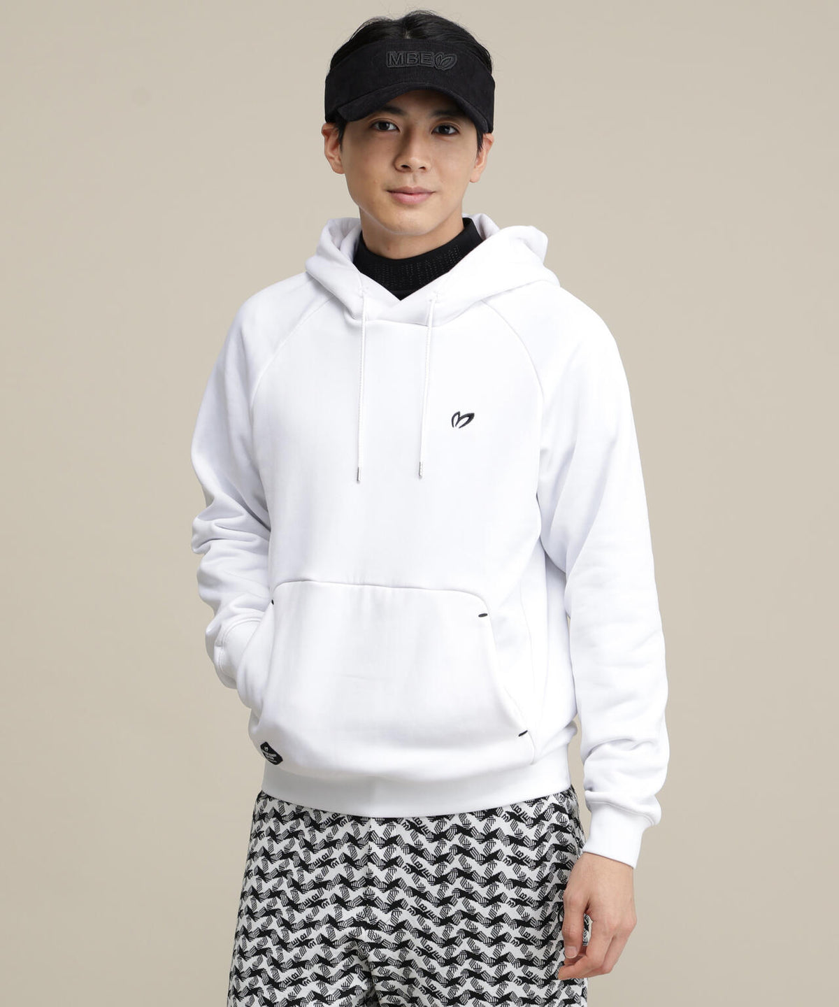 ボンバー裏毛フーディプルオーバー (MENS)
