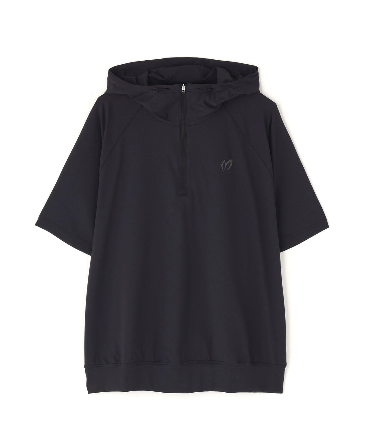 Nyベアムース半袖ハーフジップフーディプルオーバー (MENS)