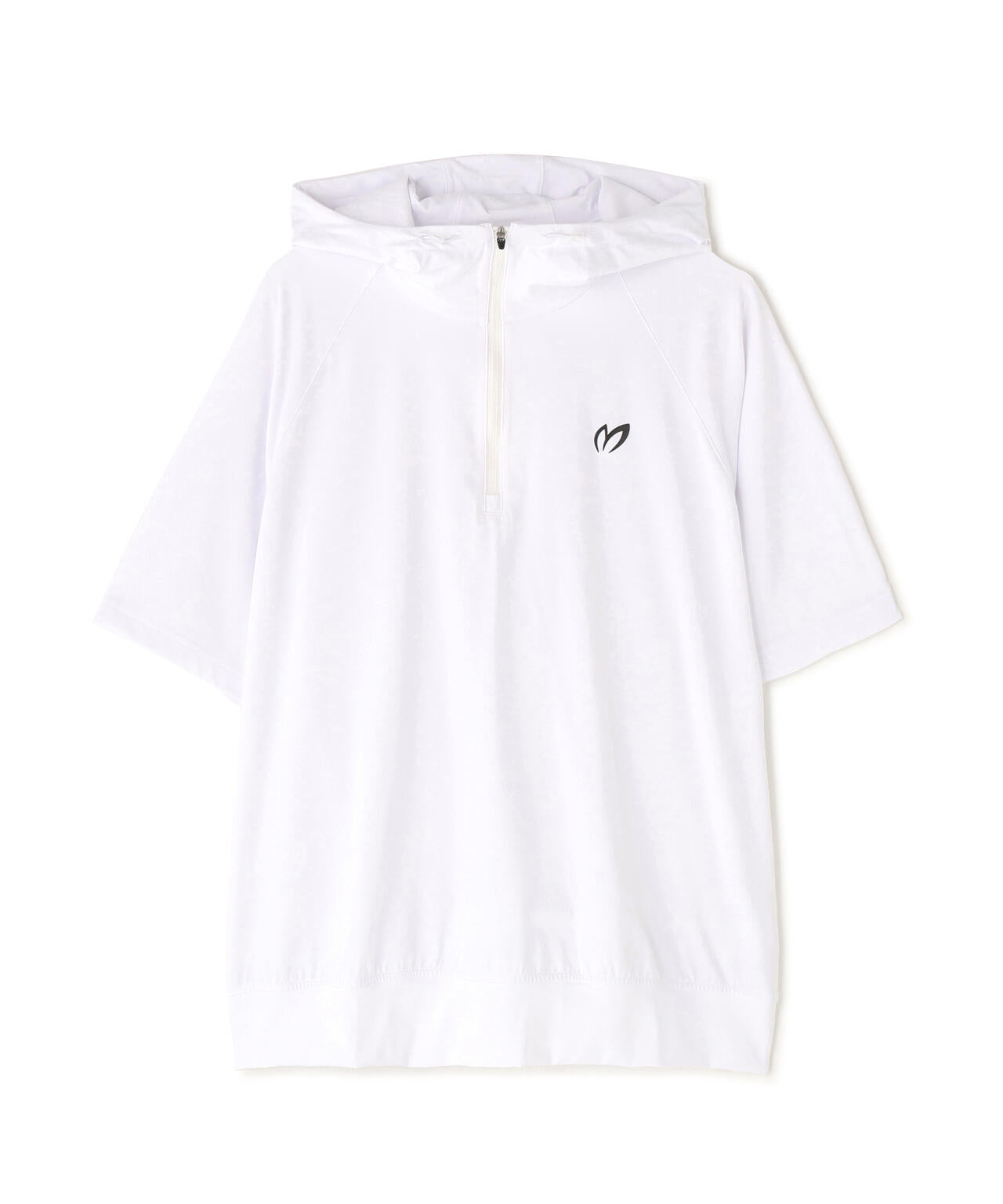 Nyベアムース半袖ハーフジップフーディプルオーバー (MENS)
