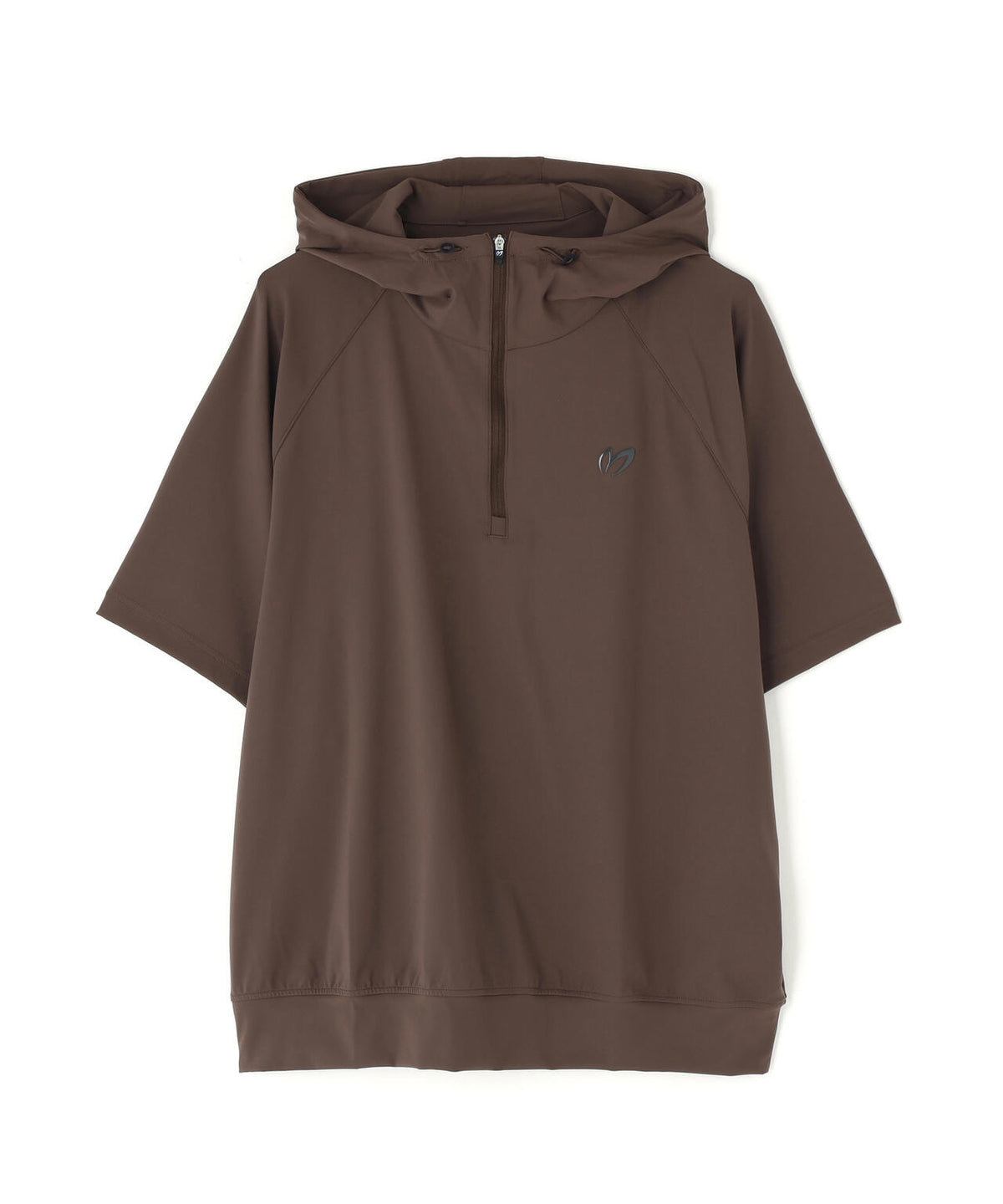 Nyベアムース半袖ハーフジップフーディプルオーバー (MENS)