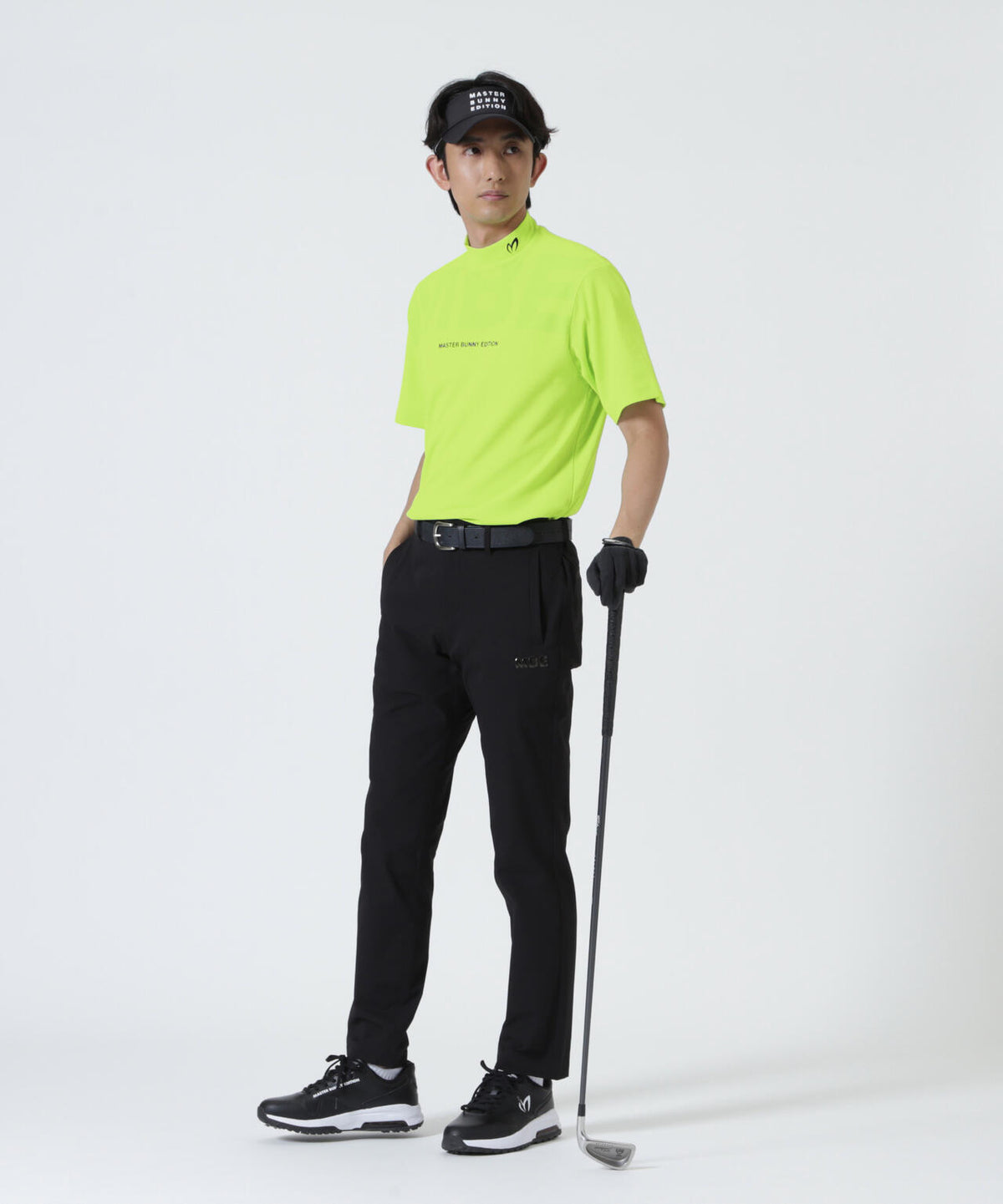 ダイヤメッシュ半袖ハイネックカットソー